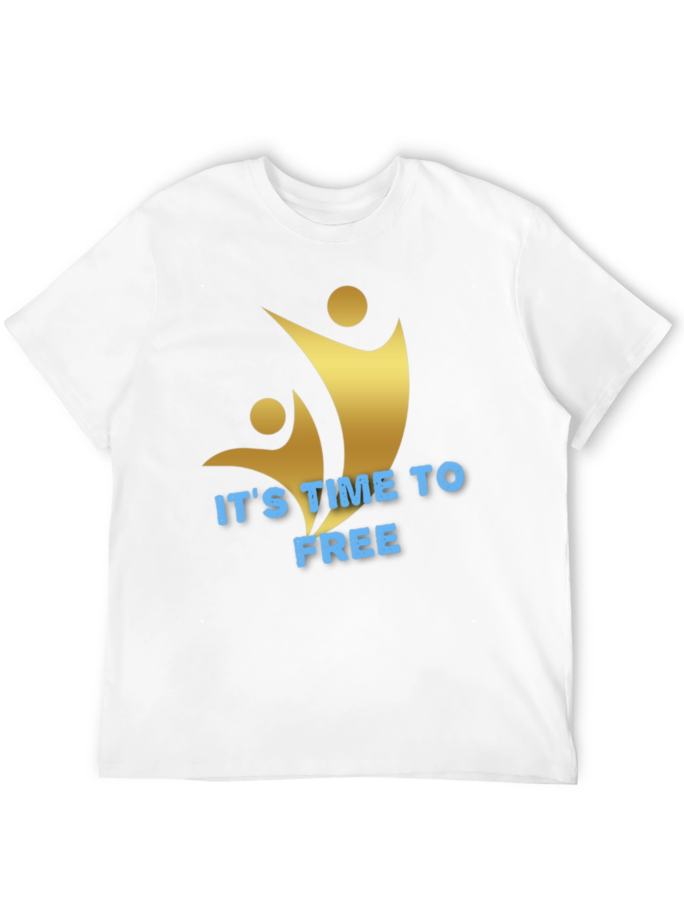 Its Time To Free Black Graphic Tee