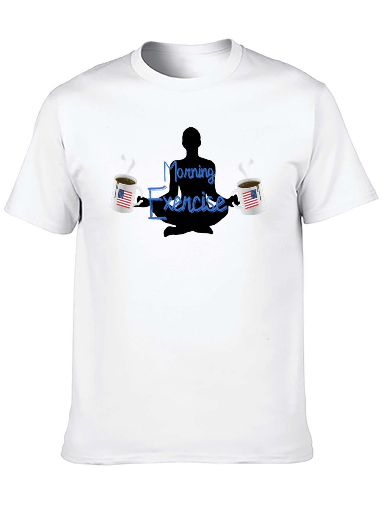 Morning Exercise T-Shirt - Coffee & Meditation Tee