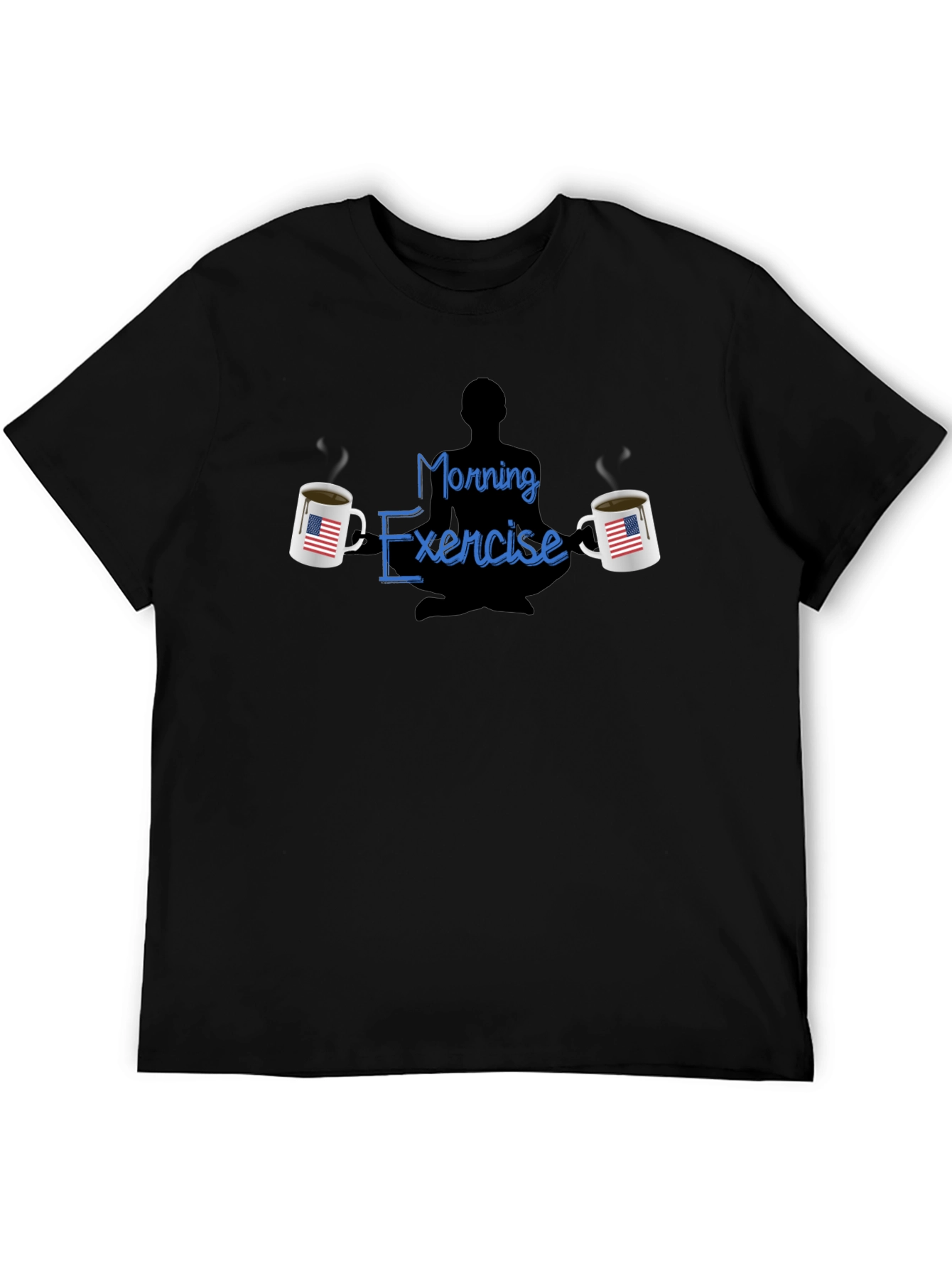 Morning Exercise T-Shirt - Coffee & Meditation Tee