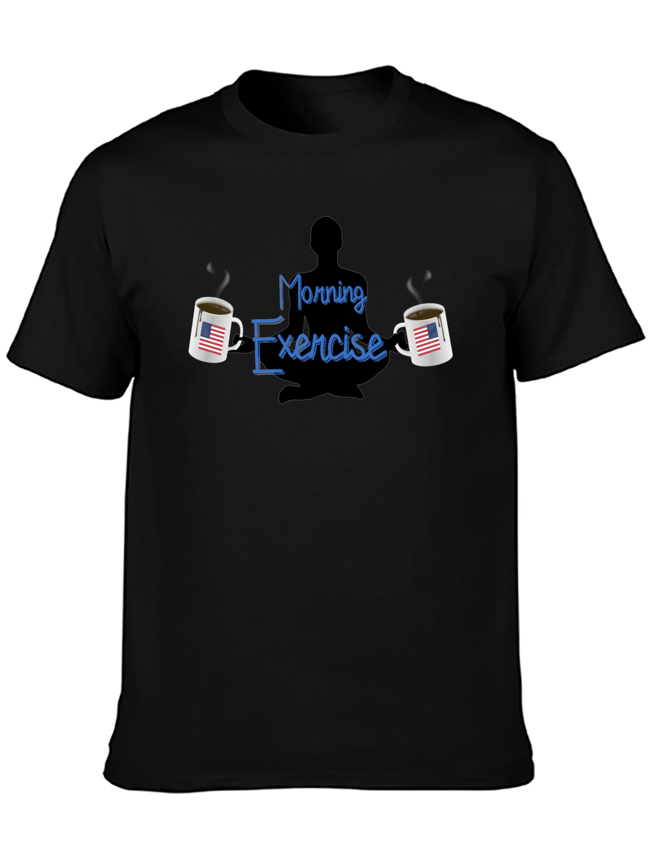 Morning Exercise T-Shirt - Coffee & Meditation Tee