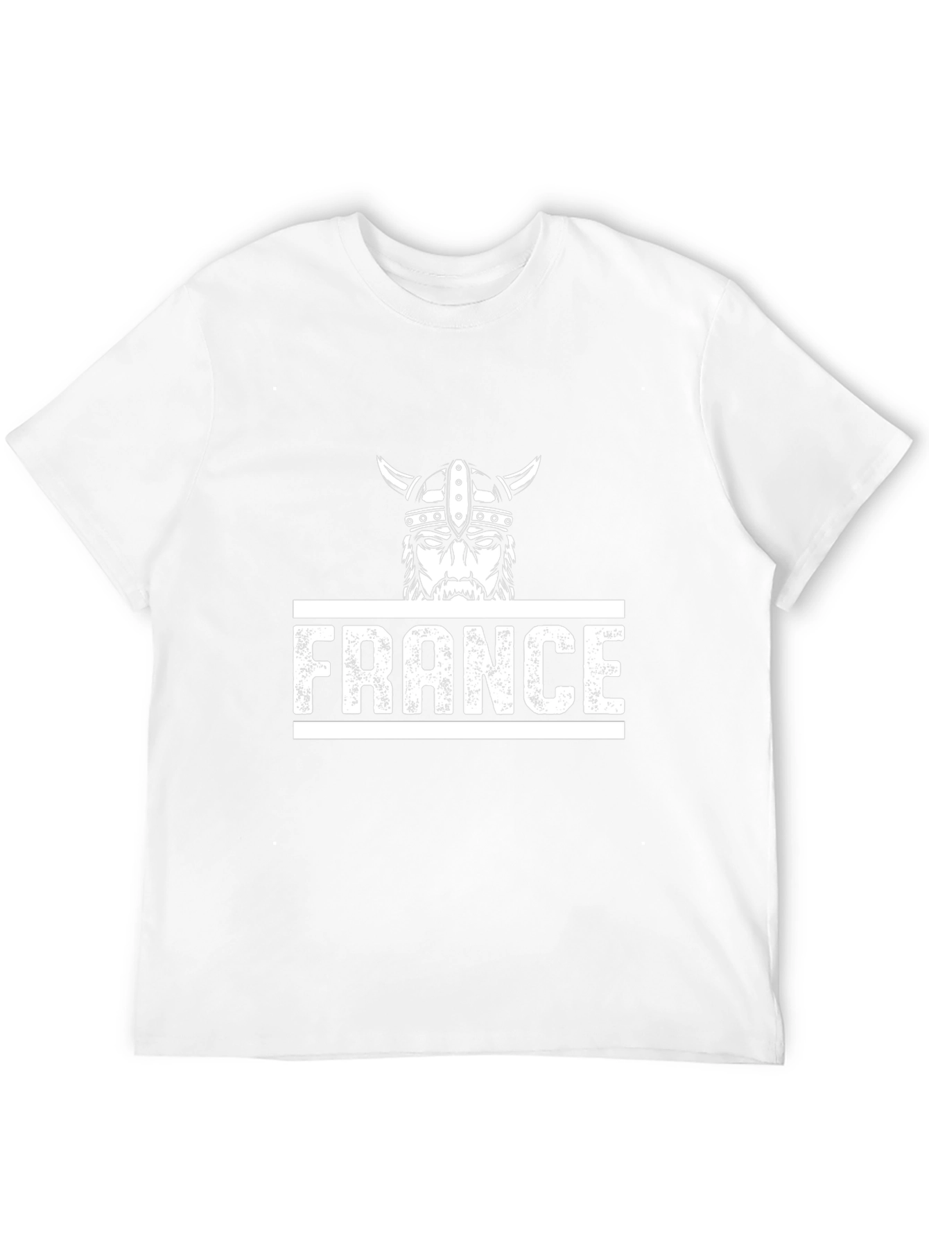 France Viking Graphic Tee - Black Cotton T-Shirt