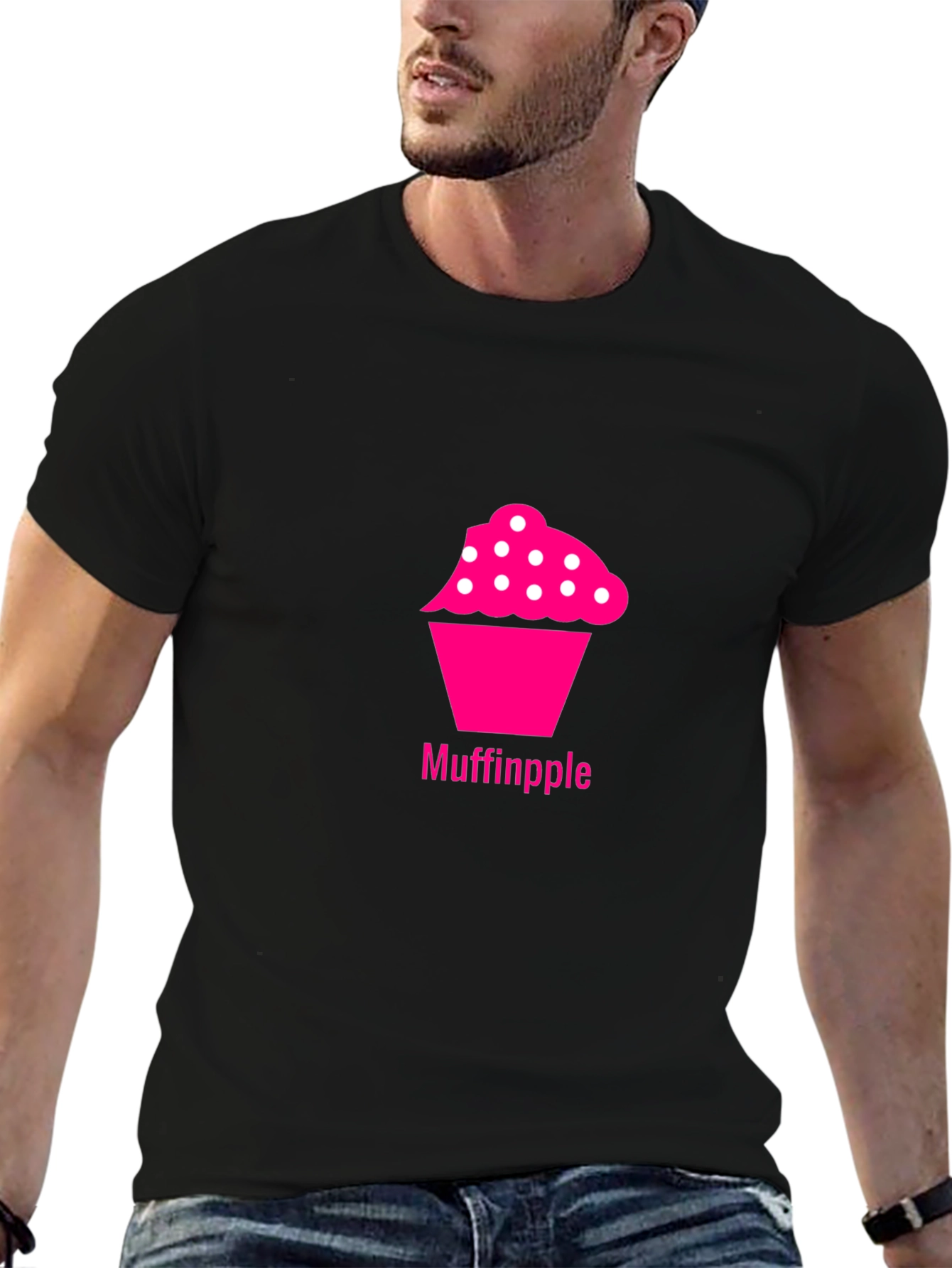 Muffinpple Graphic Tee - Pink Cupcake Design