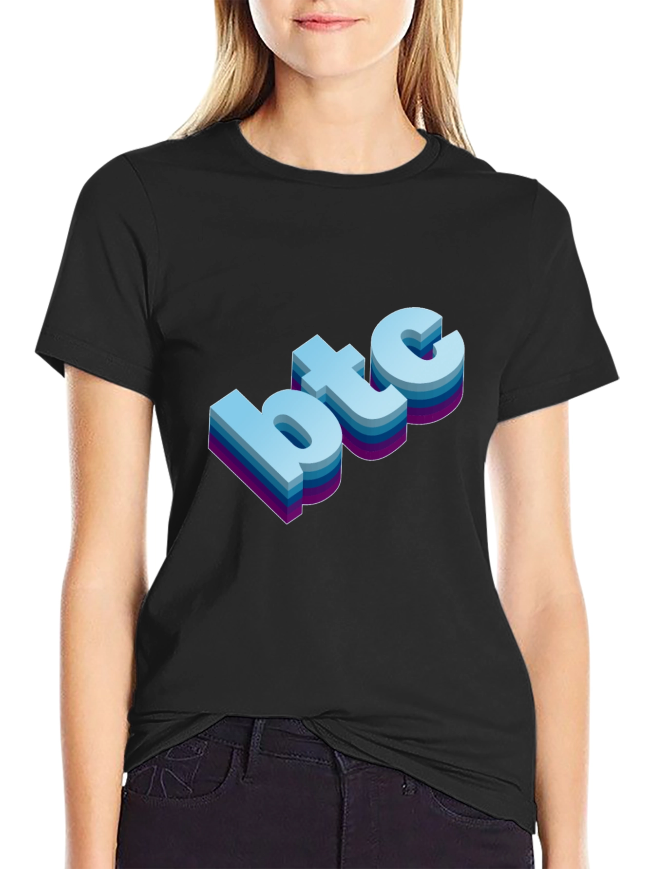 Retro BTC T-Shirt - Bitcoin Cryptocurrency Tee