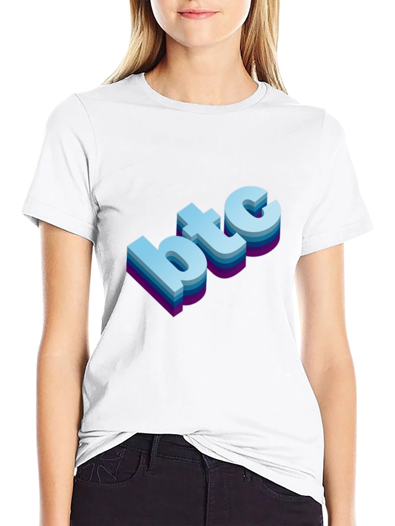 Retro BTC T-Shirt - Bitcoin Cryptocurrency Tee