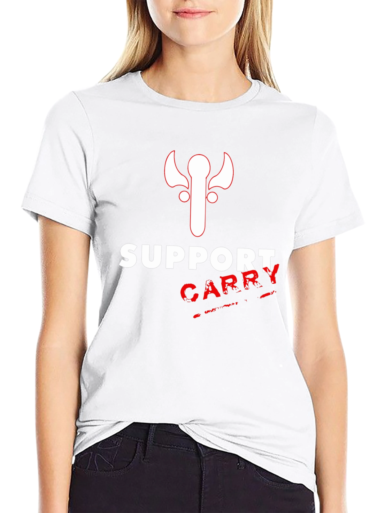 Dota 2 Support Carry T-Shirt - Black