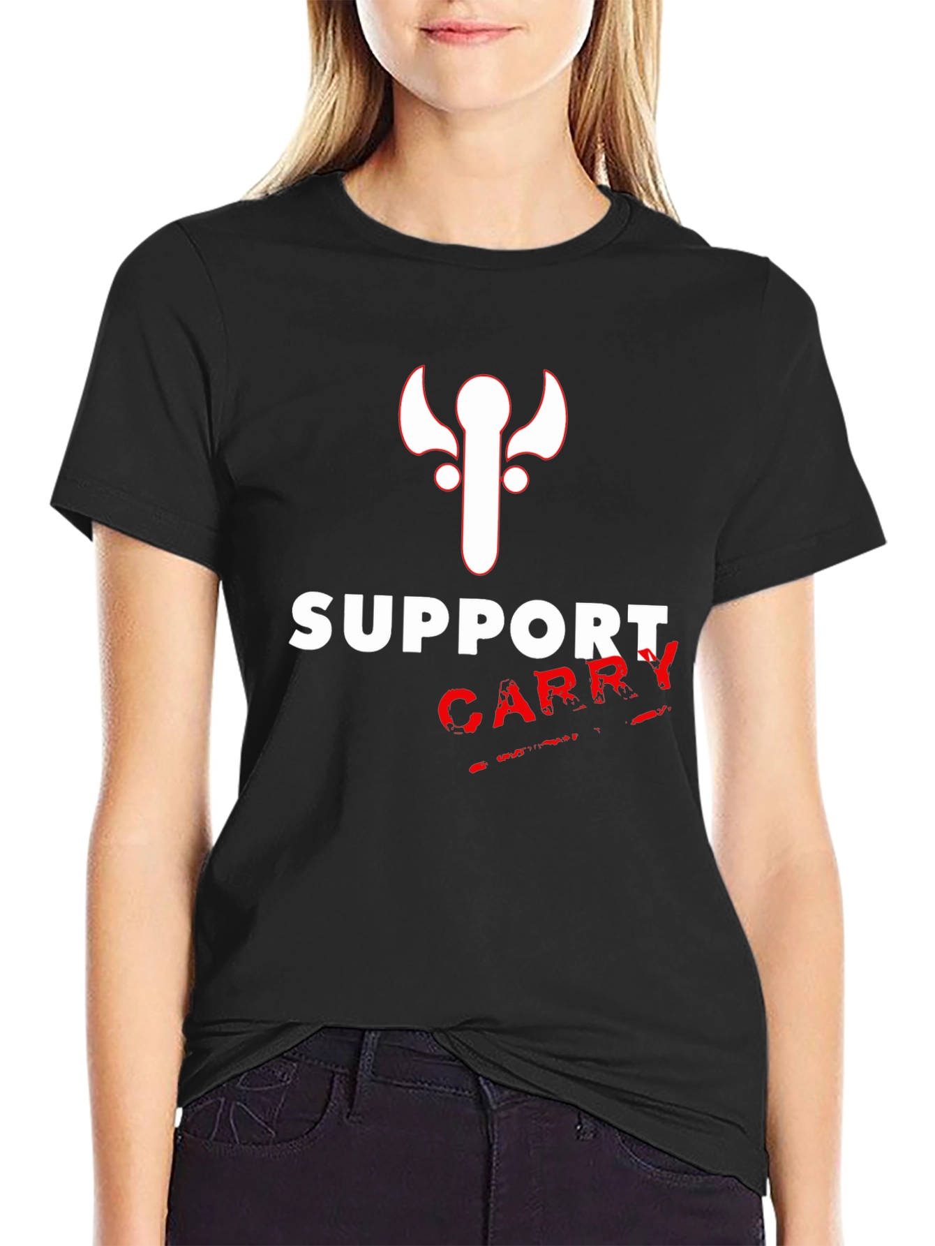 Dota 2 Support Carry T-Shirt - Black