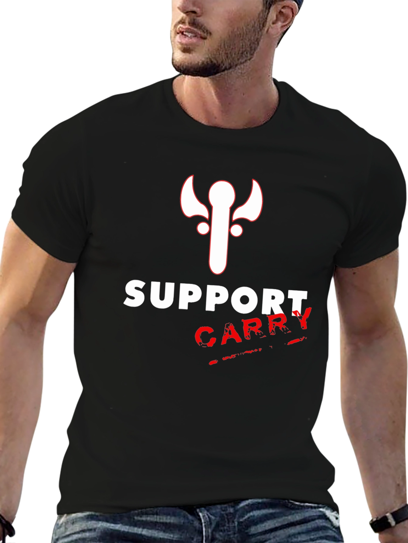 Dota 2 Support Carry T-Shirt - Black