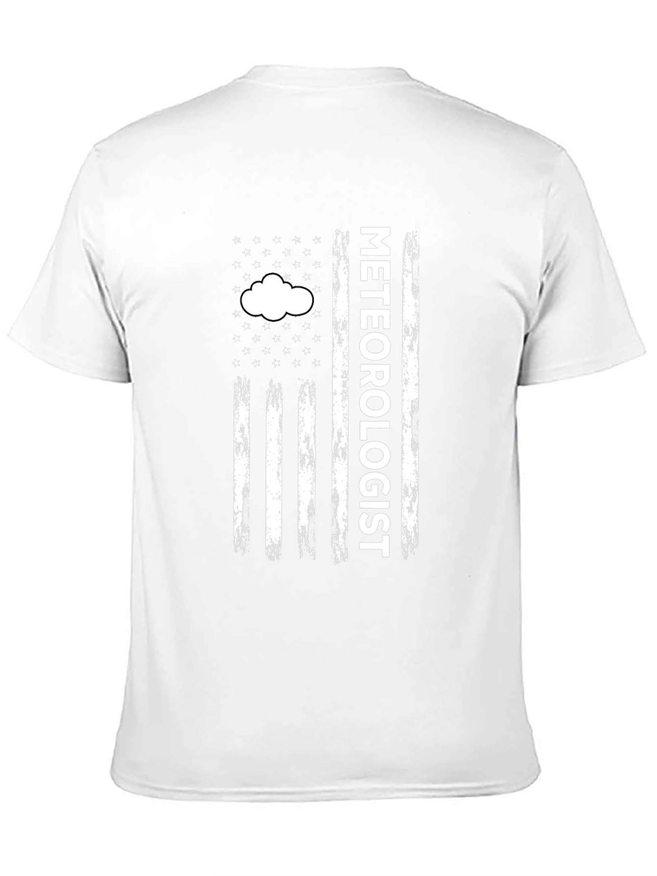 Meteorologist American Flag Style Graphic T-Shirt