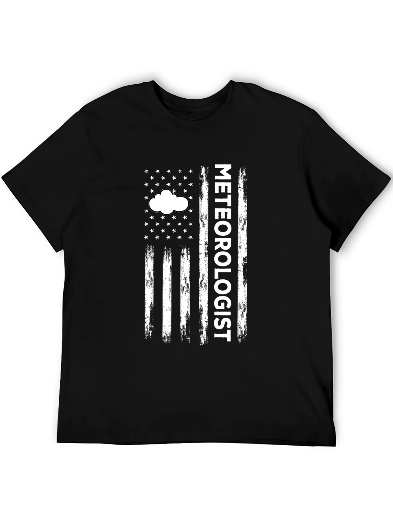 Meteorologist American Flag Style Graphic T-Shirt