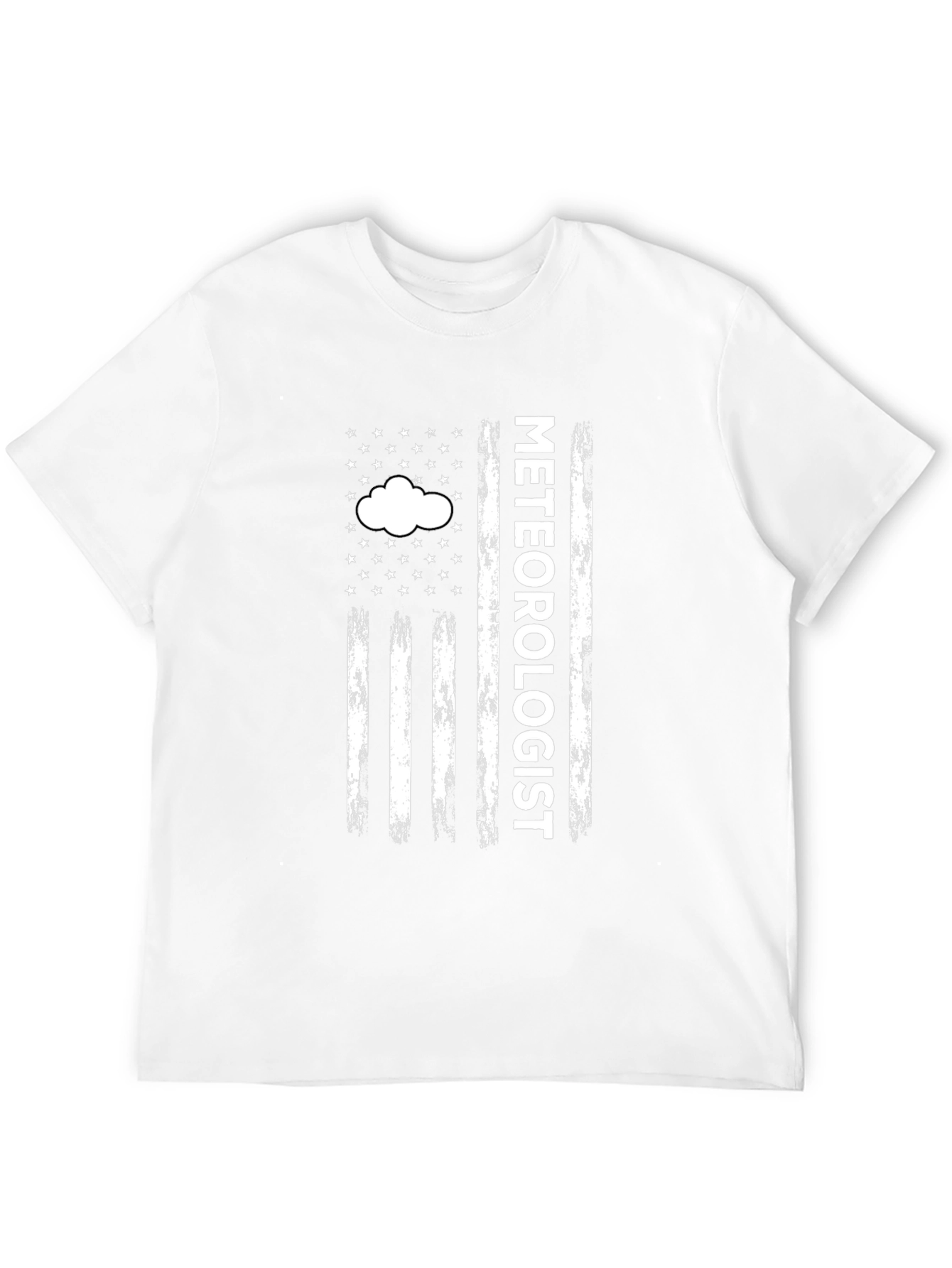 Meteorologist American Flag Style Graphic T-Shirt