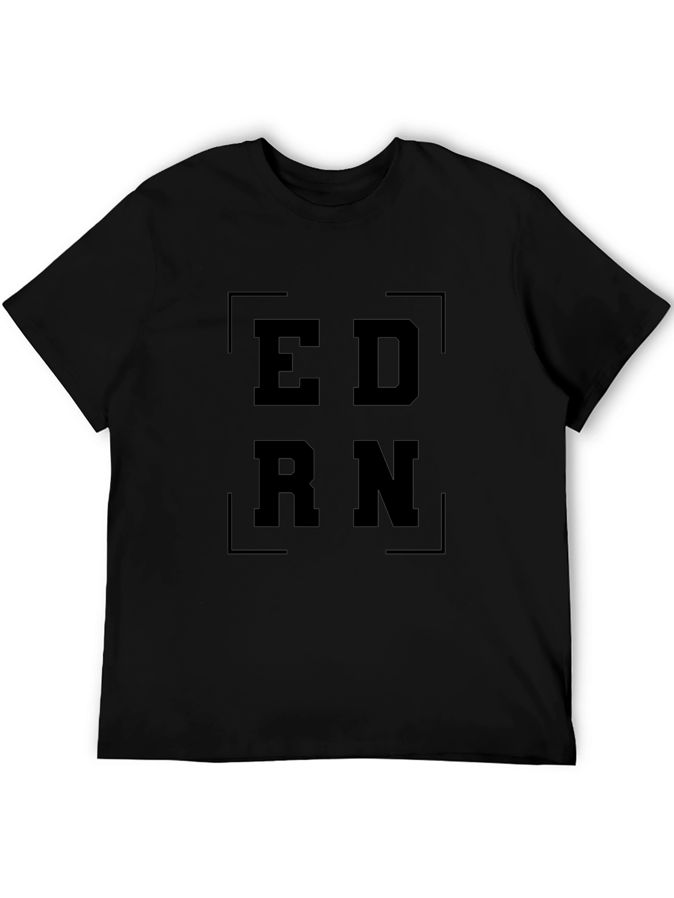 EDRN Graphic Print Black T-Shirt