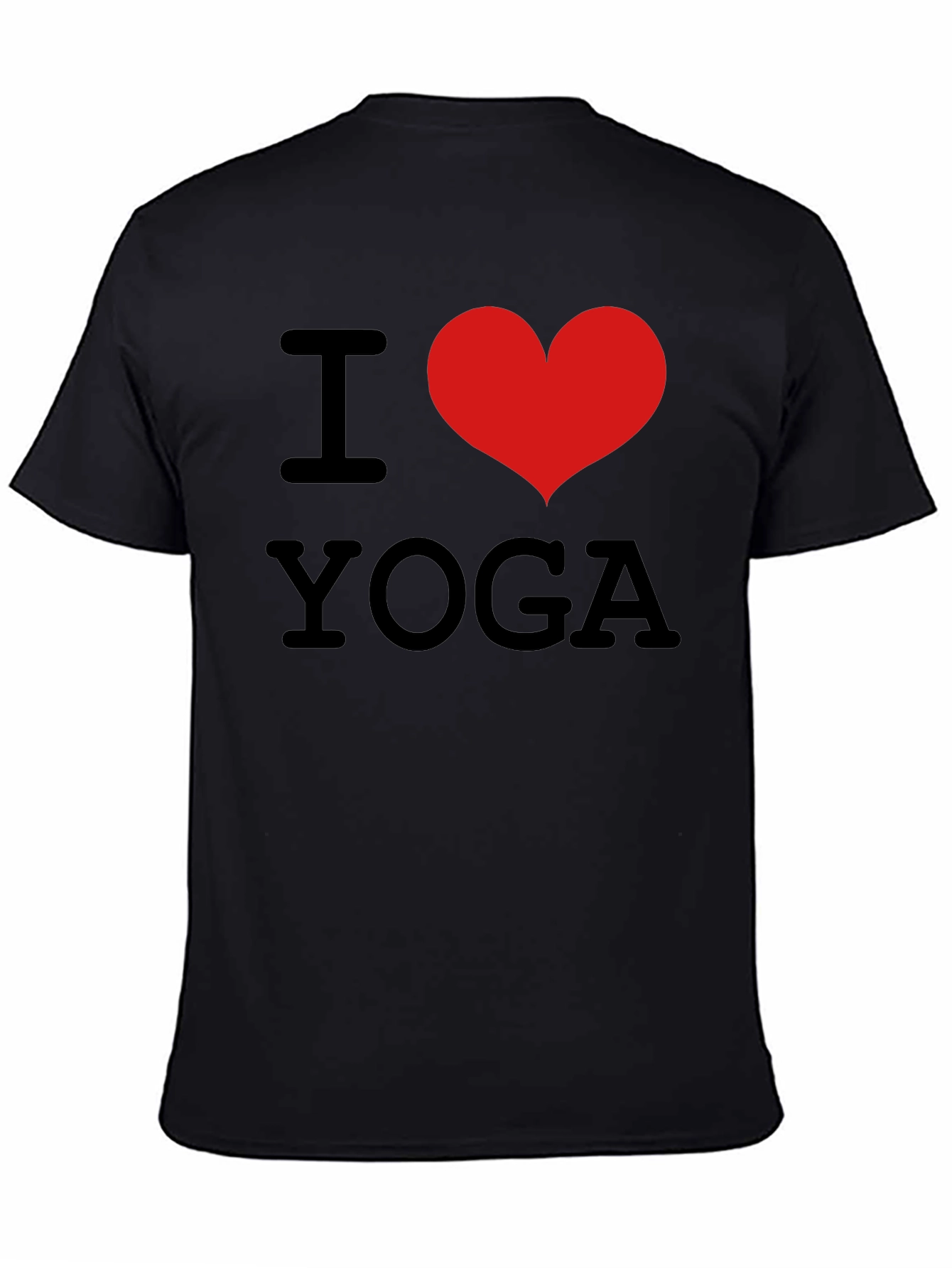I Heart Yoga Black T-Shirt