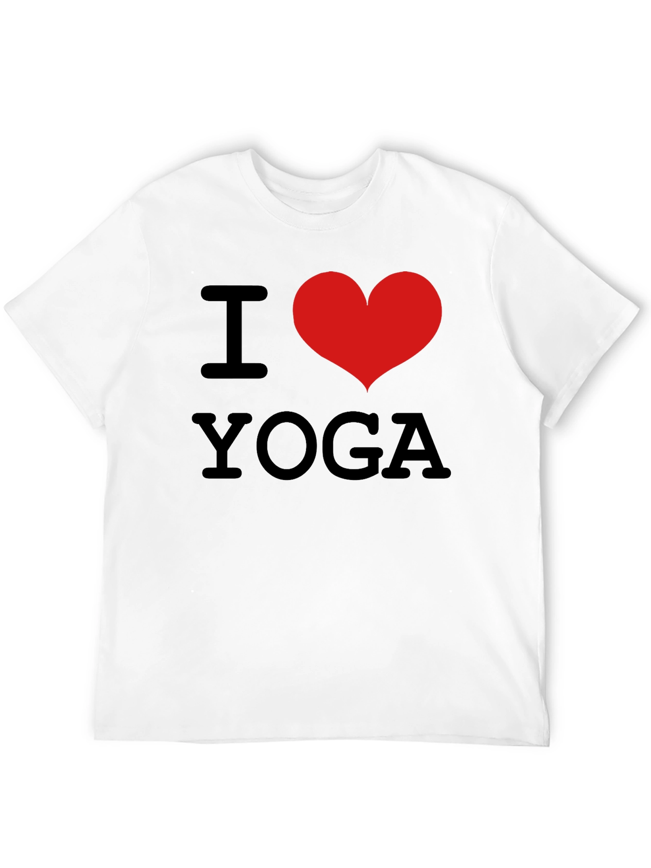 I Heart Yoga Black T-Shirt