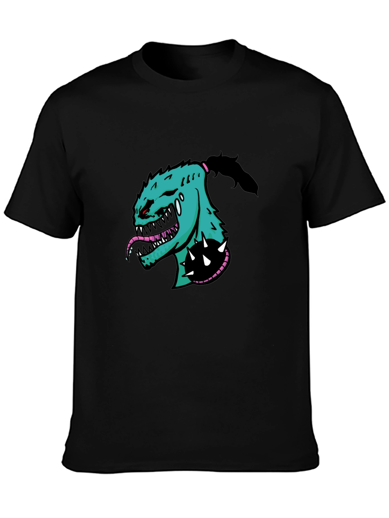 Monster Graphic T-Shirt - Bold Black Tee