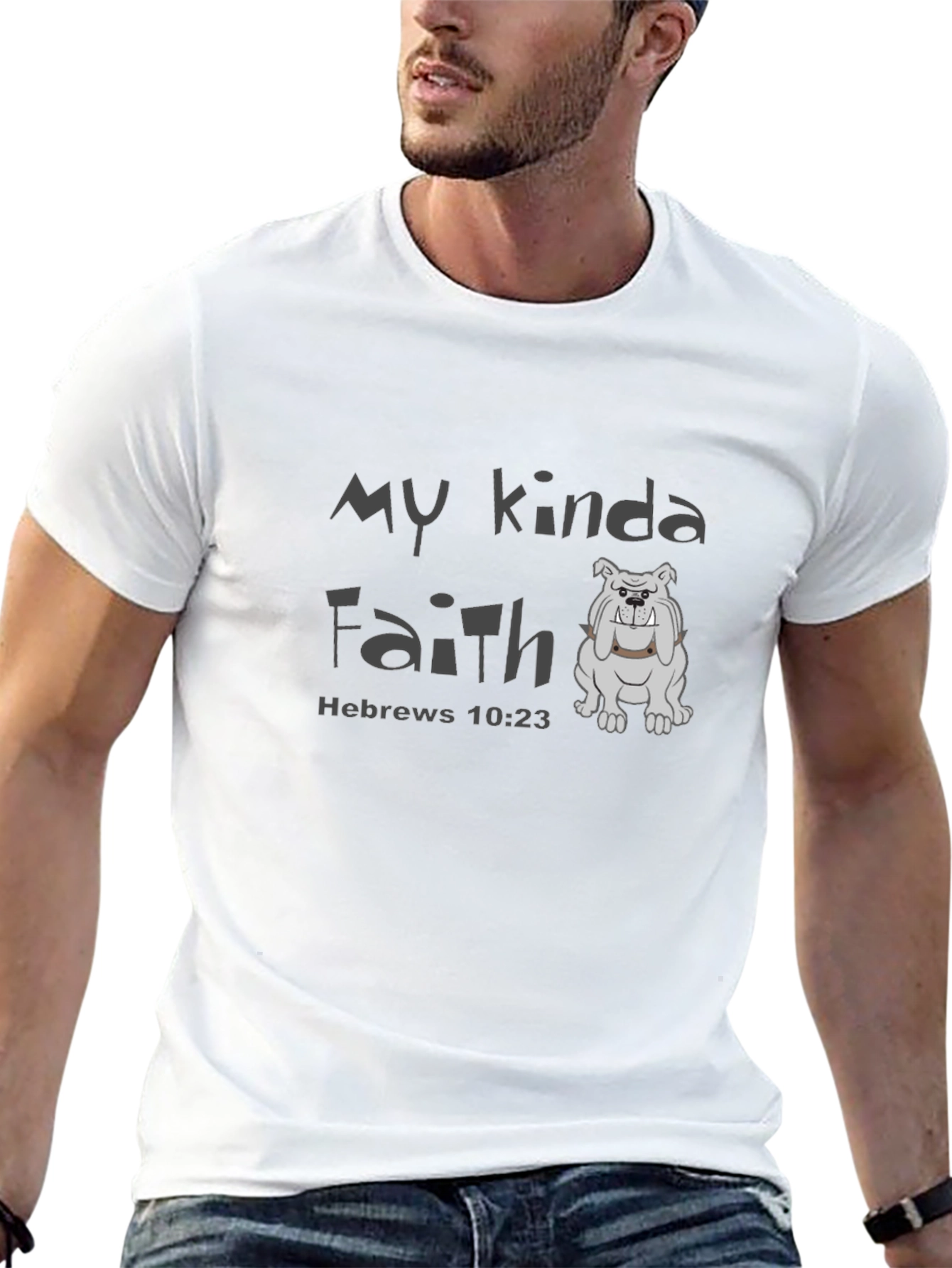 My Kinda Faith Black T-Shirt - Hebrews 10:23