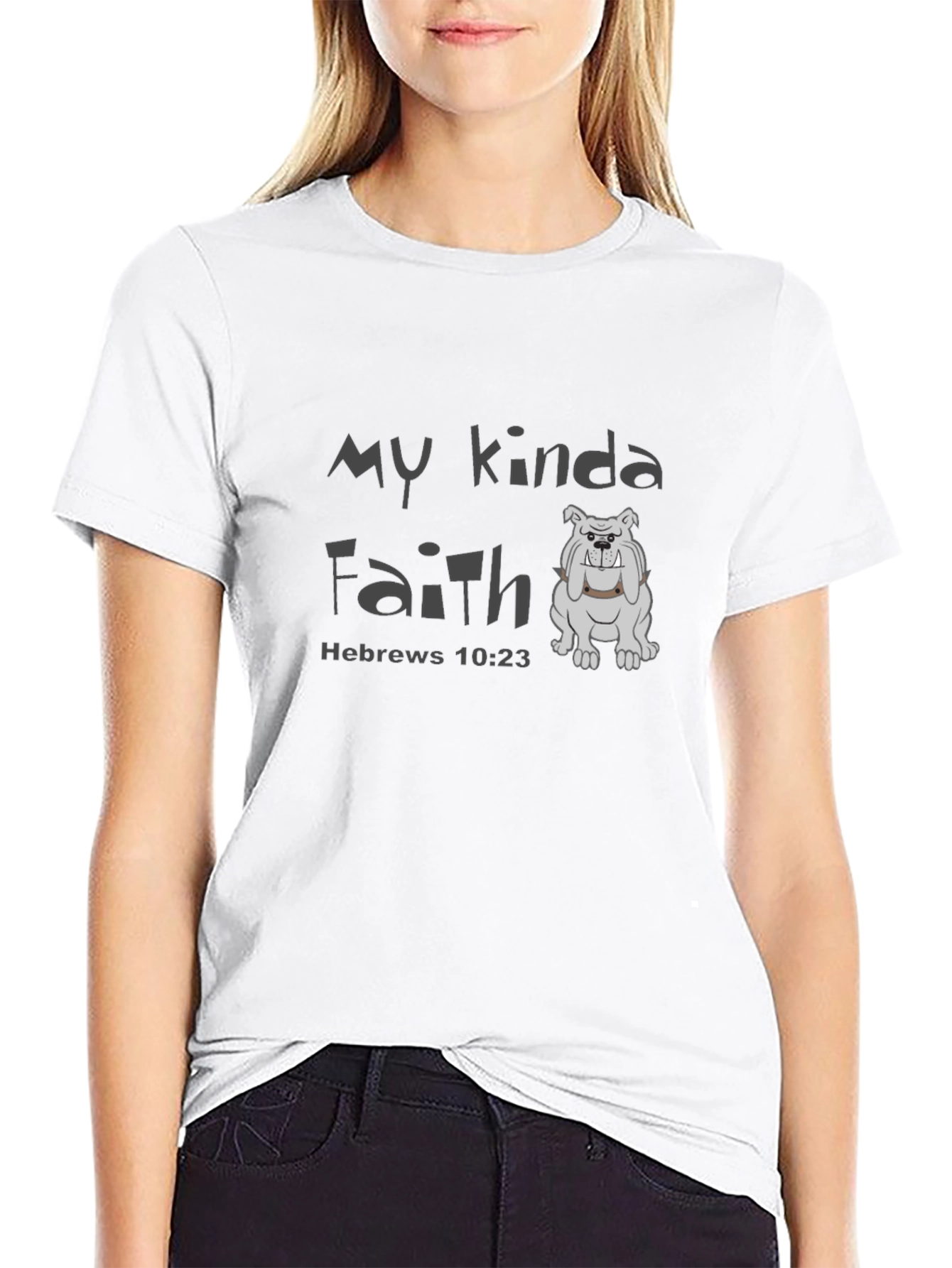 My Kinda Faith Black T-Shirt - Hebrews 10:23