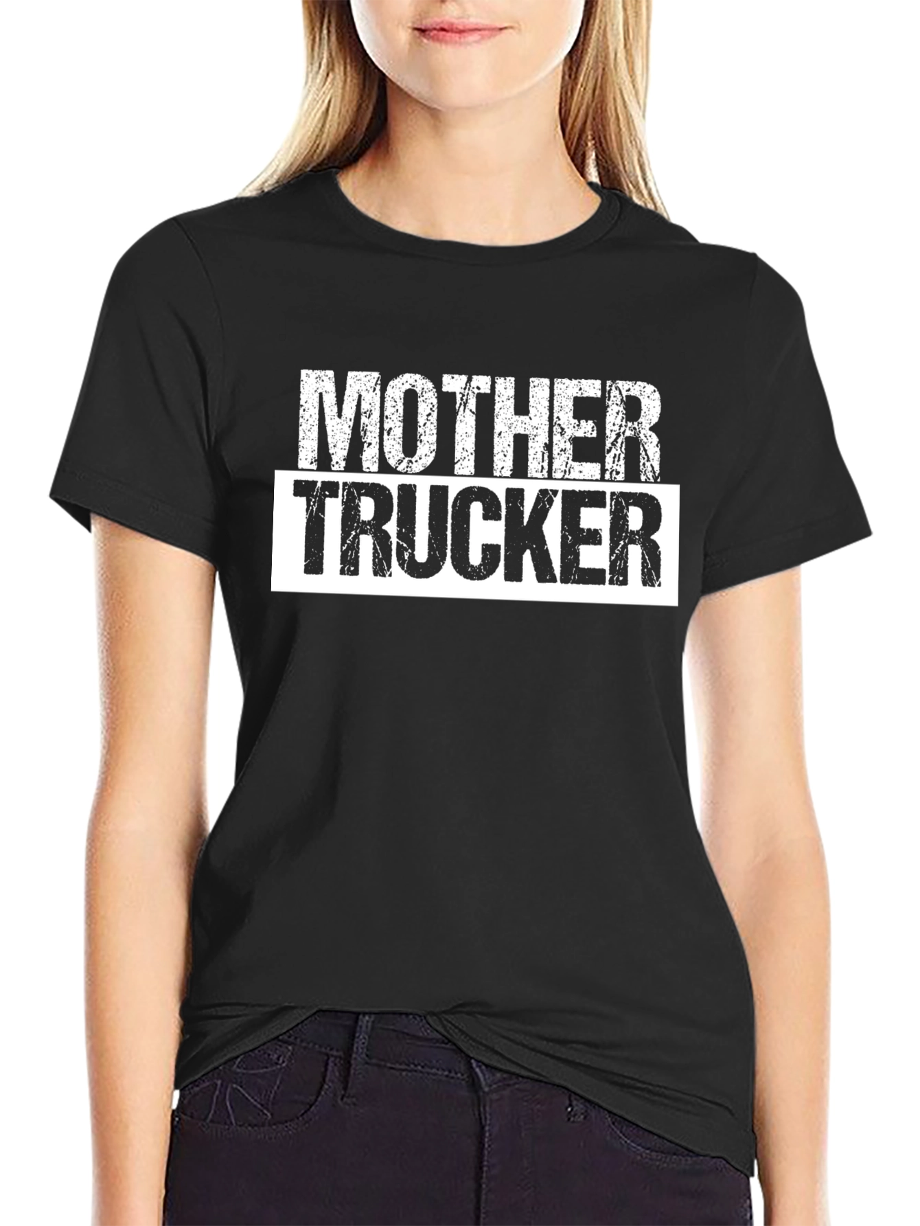 Mother Trucker Graphic T-Shirt - Novelty Tee