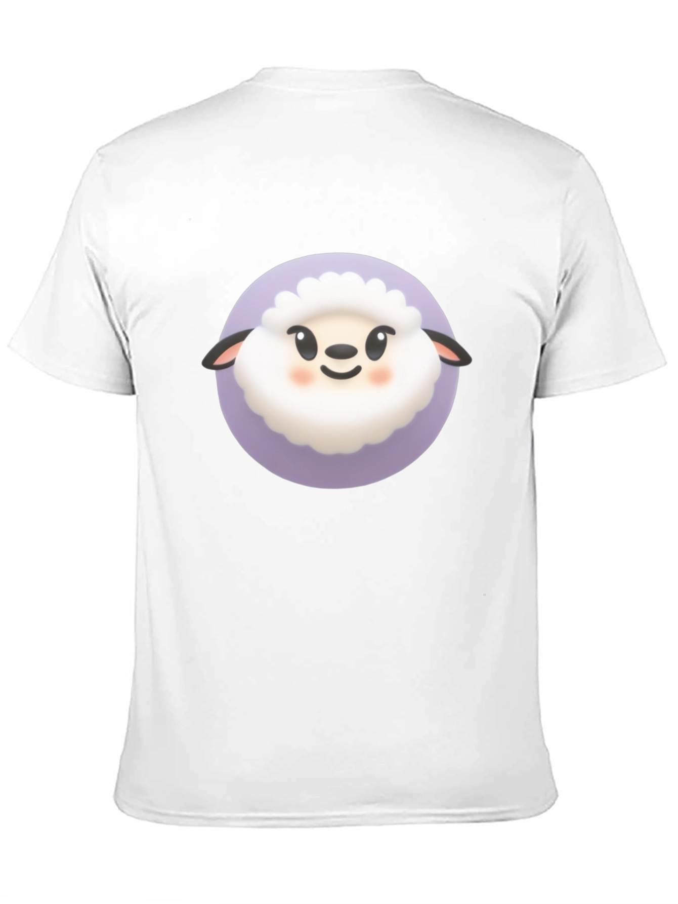 Cute Sheep Graphic Tee - Black