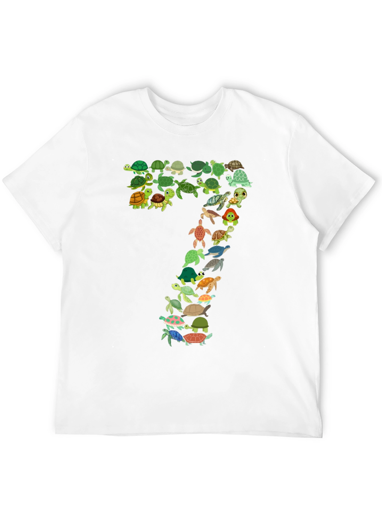 Turtle Number 7 Black T-Shirt