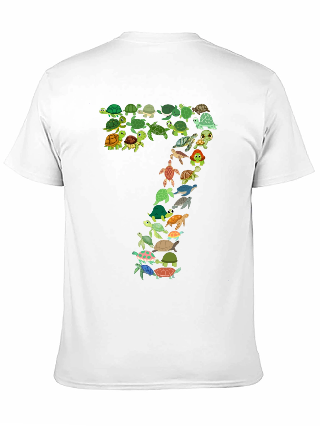 Turtle Number 7 Black T-Shirt