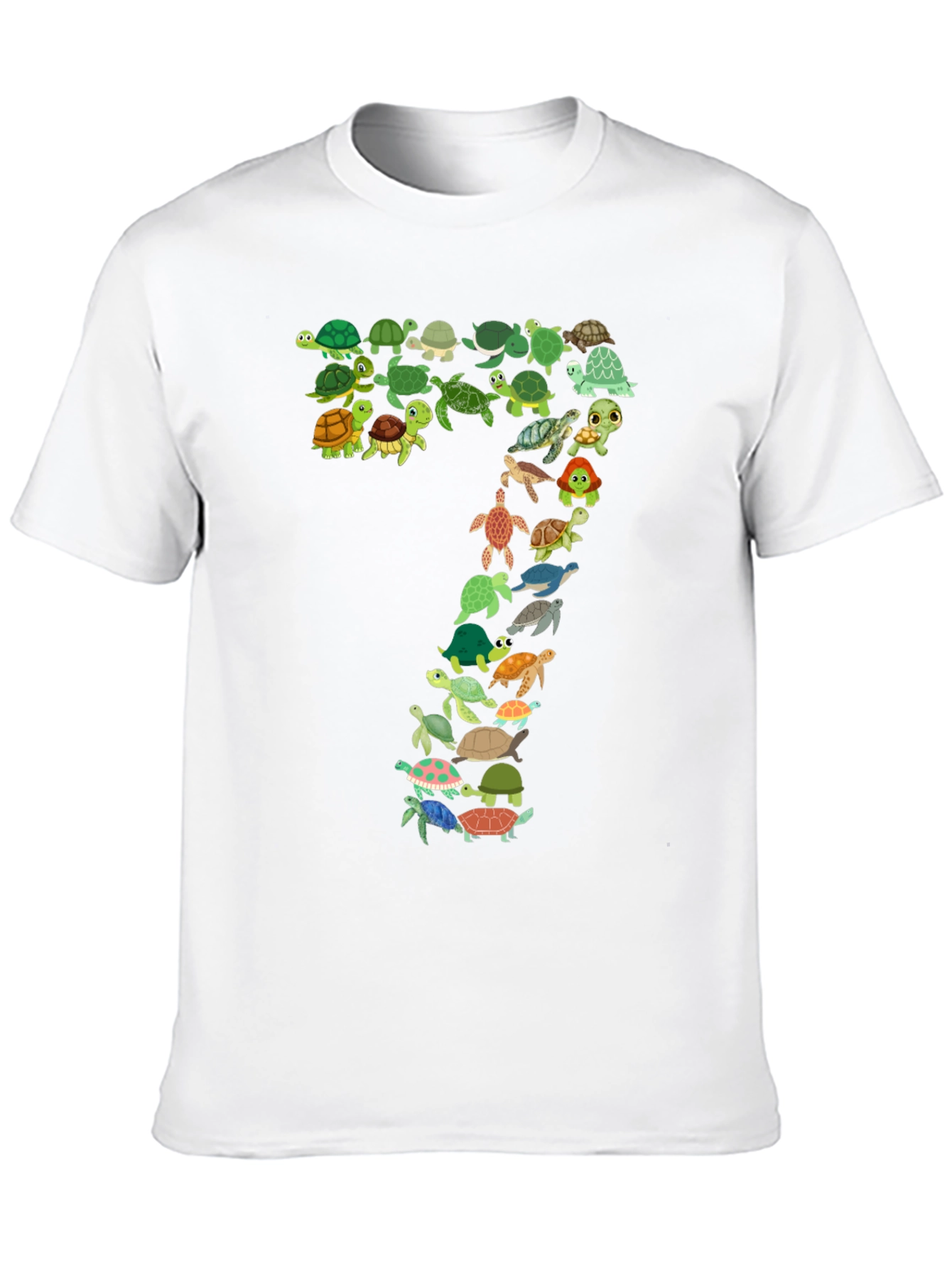 Turtle Number 7 Black T-Shirt