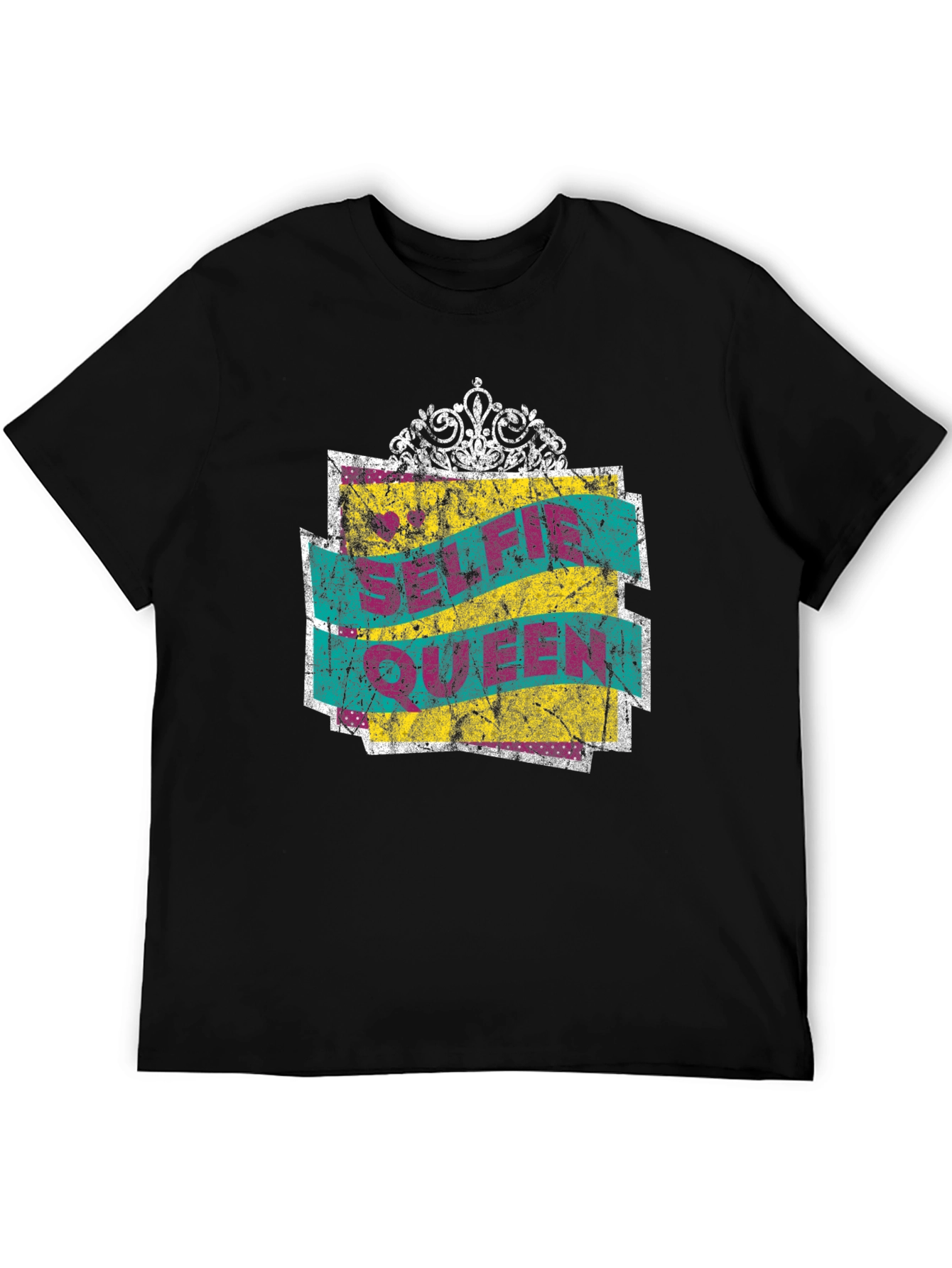 Selfie Queen Crown Graphic T-Shirt