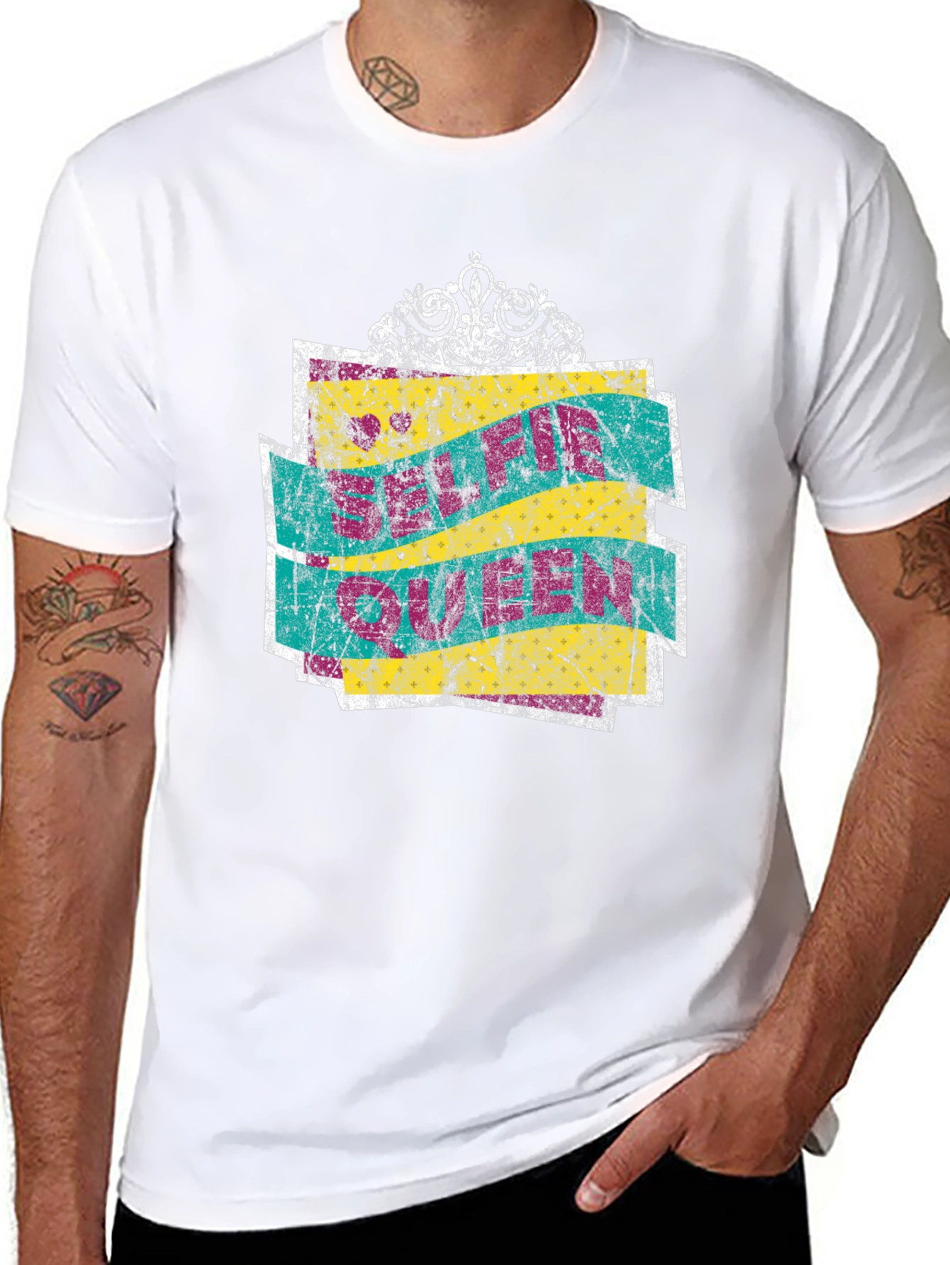 Selfie Queen Crown Graphic T-Shirt
