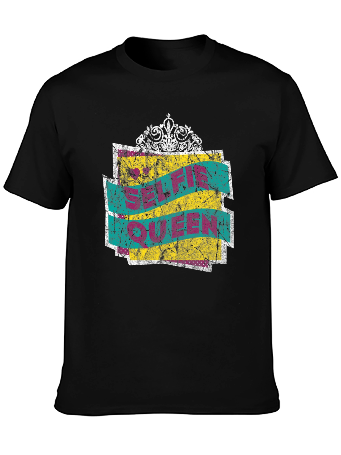 Selfie Queen Crown Graphic T-Shirt