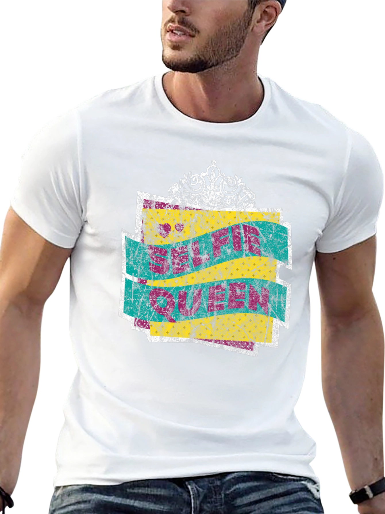 Selfie Queen Crown Graphic T-Shirt