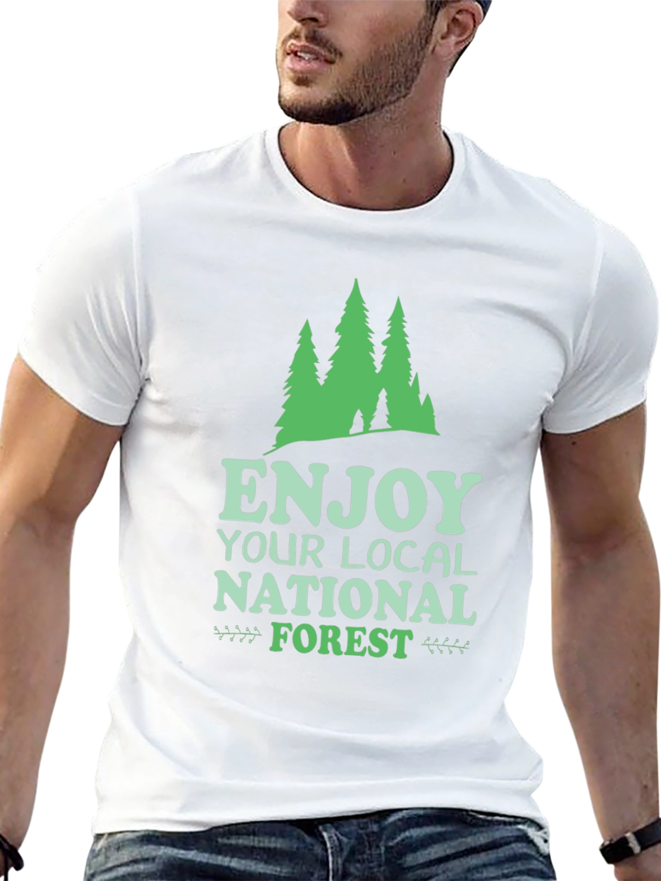 Enjoy Your Local National Forest Black Tee