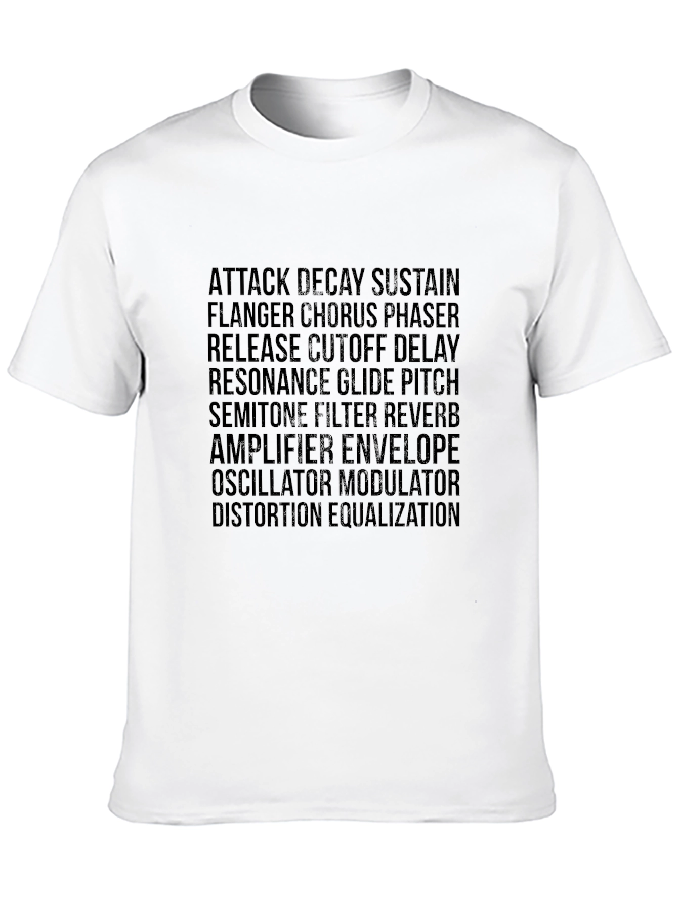 Synthesizer Parameter Black T-Shirt