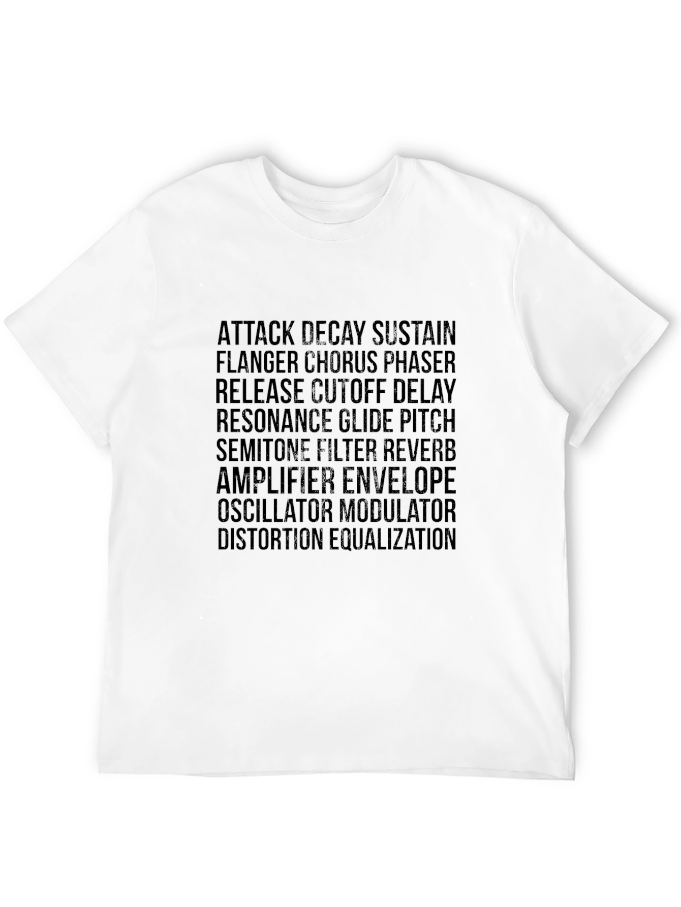 Synthesizer Parameter Black T-Shirt