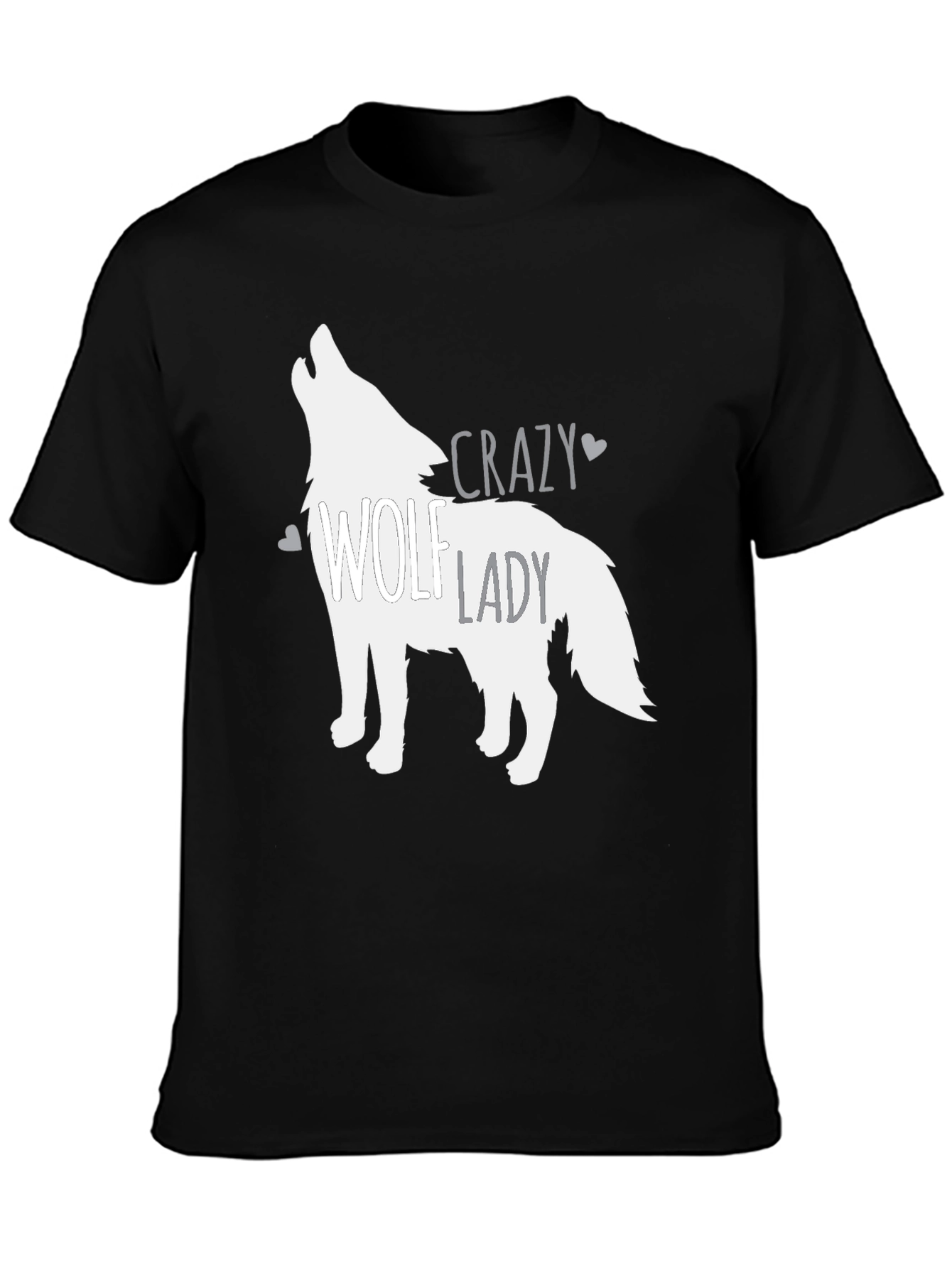 Crazy Wolf Lady Graphic Tee