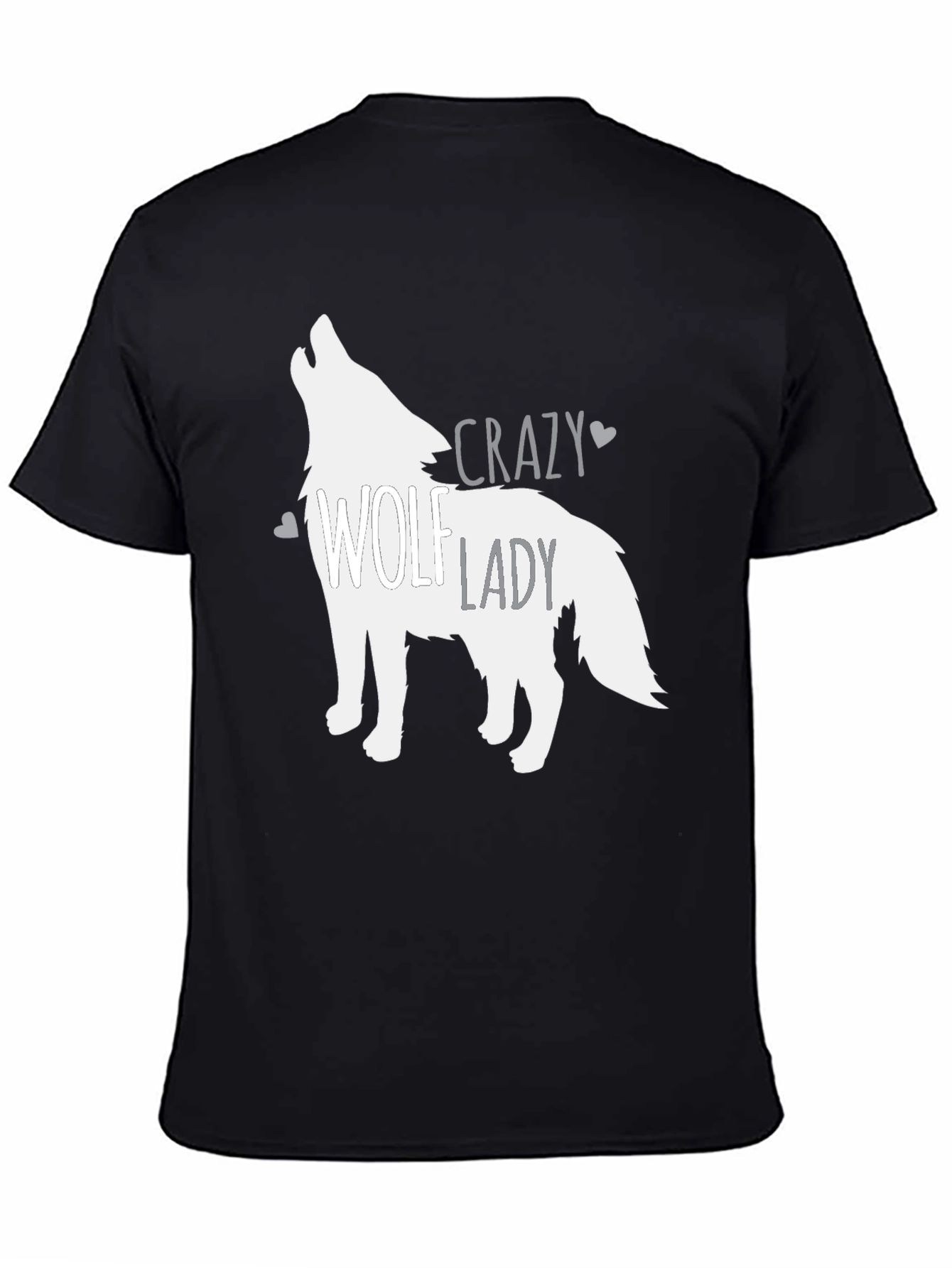 Crazy Wolf Lady Graphic Tee