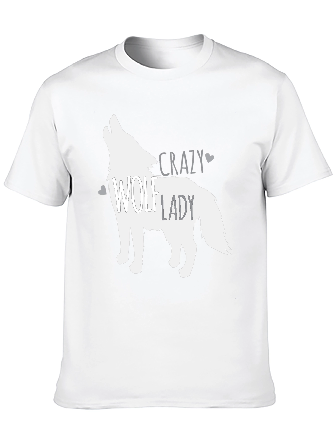 Crazy Wolf Lady Graphic Tee