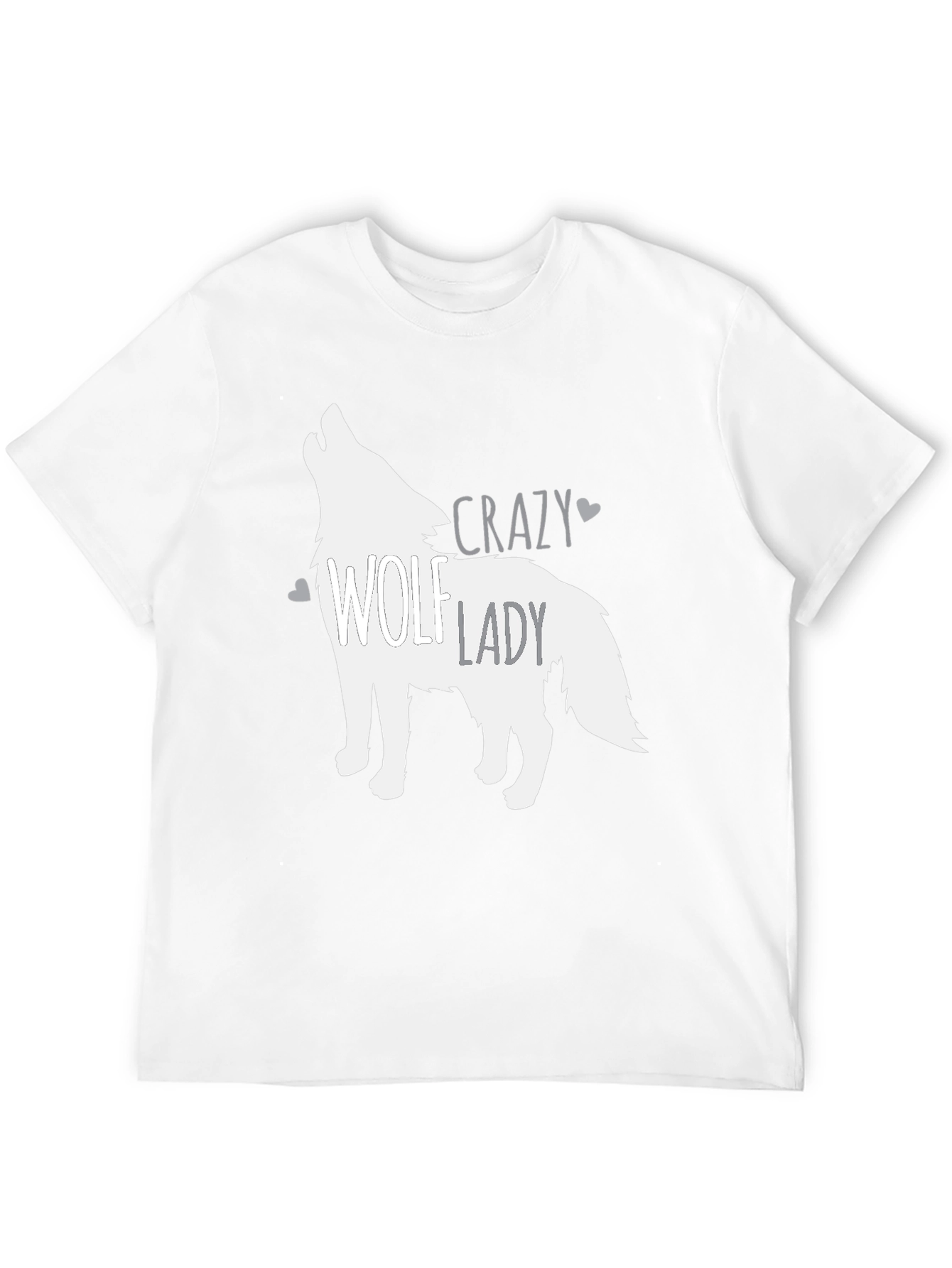 Crazy Wolf Lady Graphic Tee