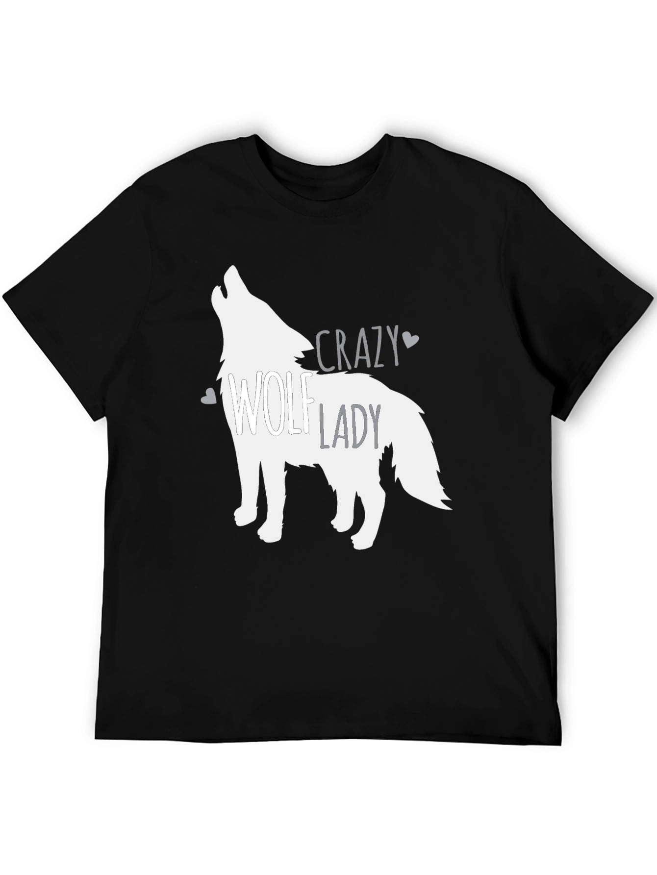Crazy Wolf Lady Graphic Tee