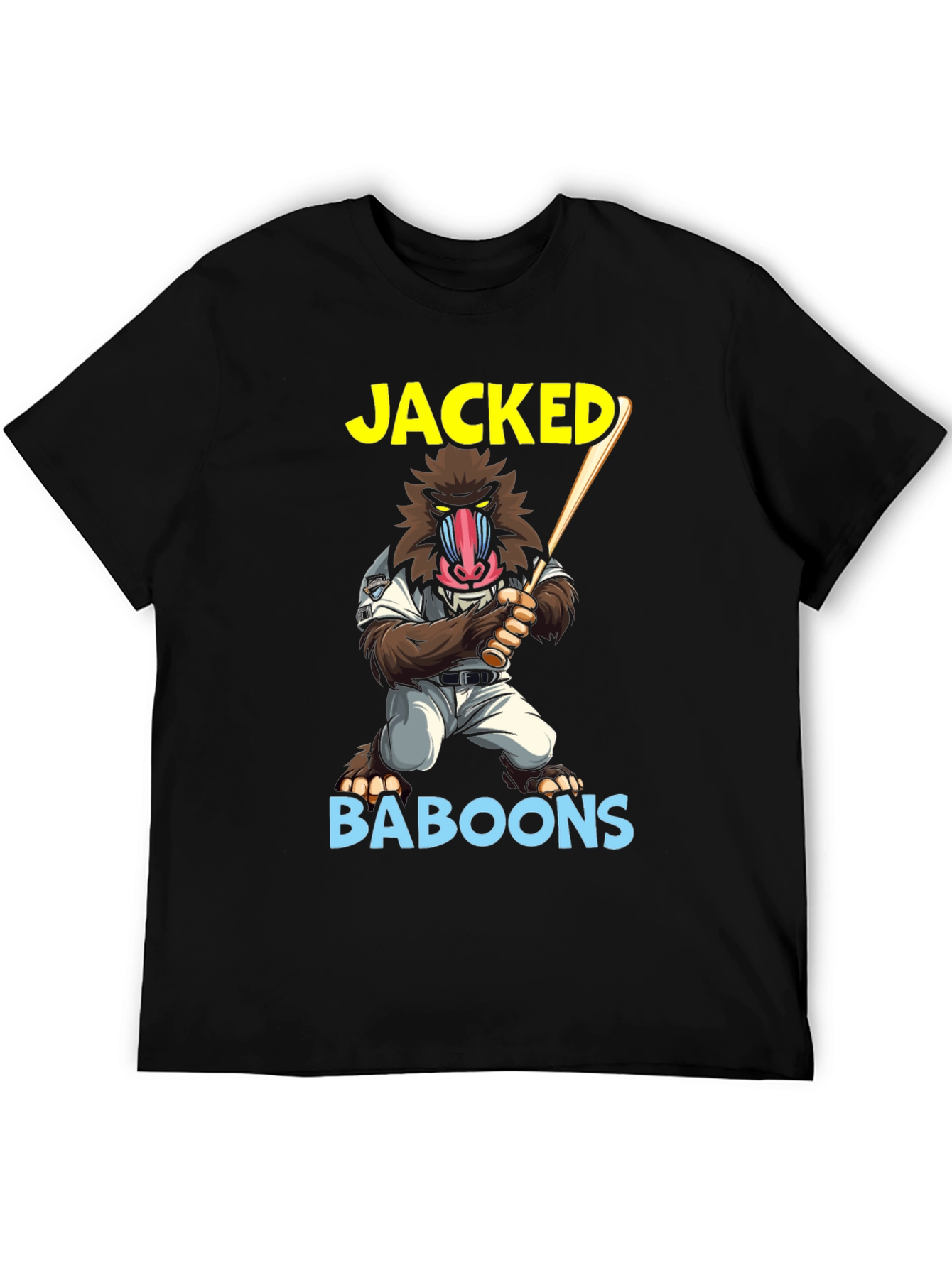 Jacked Baboons T-Shirt | Novelty Graphic Tee