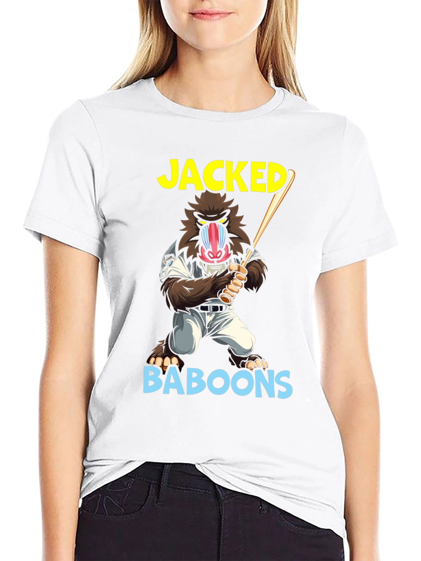 Jacked Baboons T-Shirt | Novelty Graphic Tee