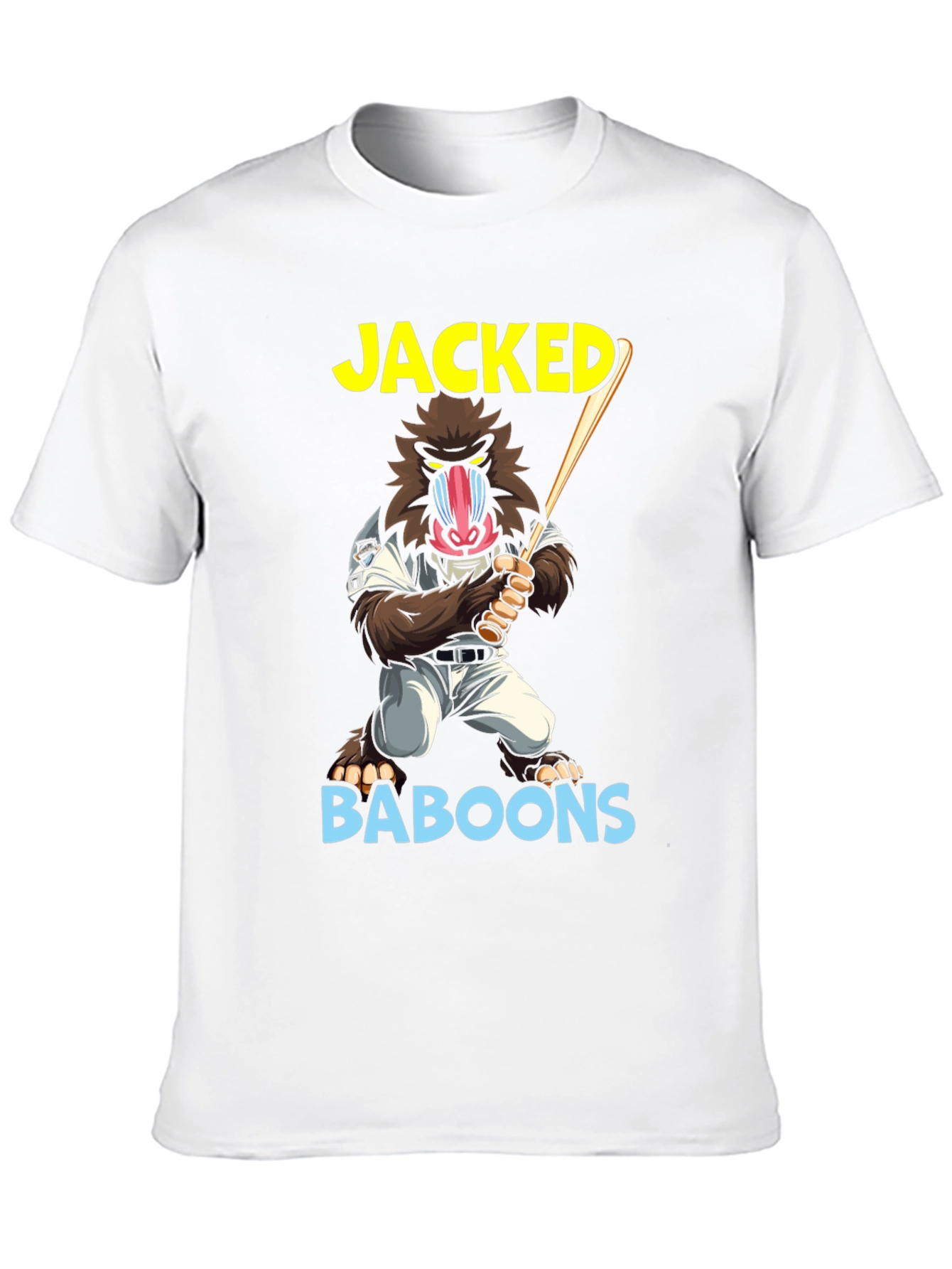 Jacked Baboons T-Shirt | Novelty Graphic Tee