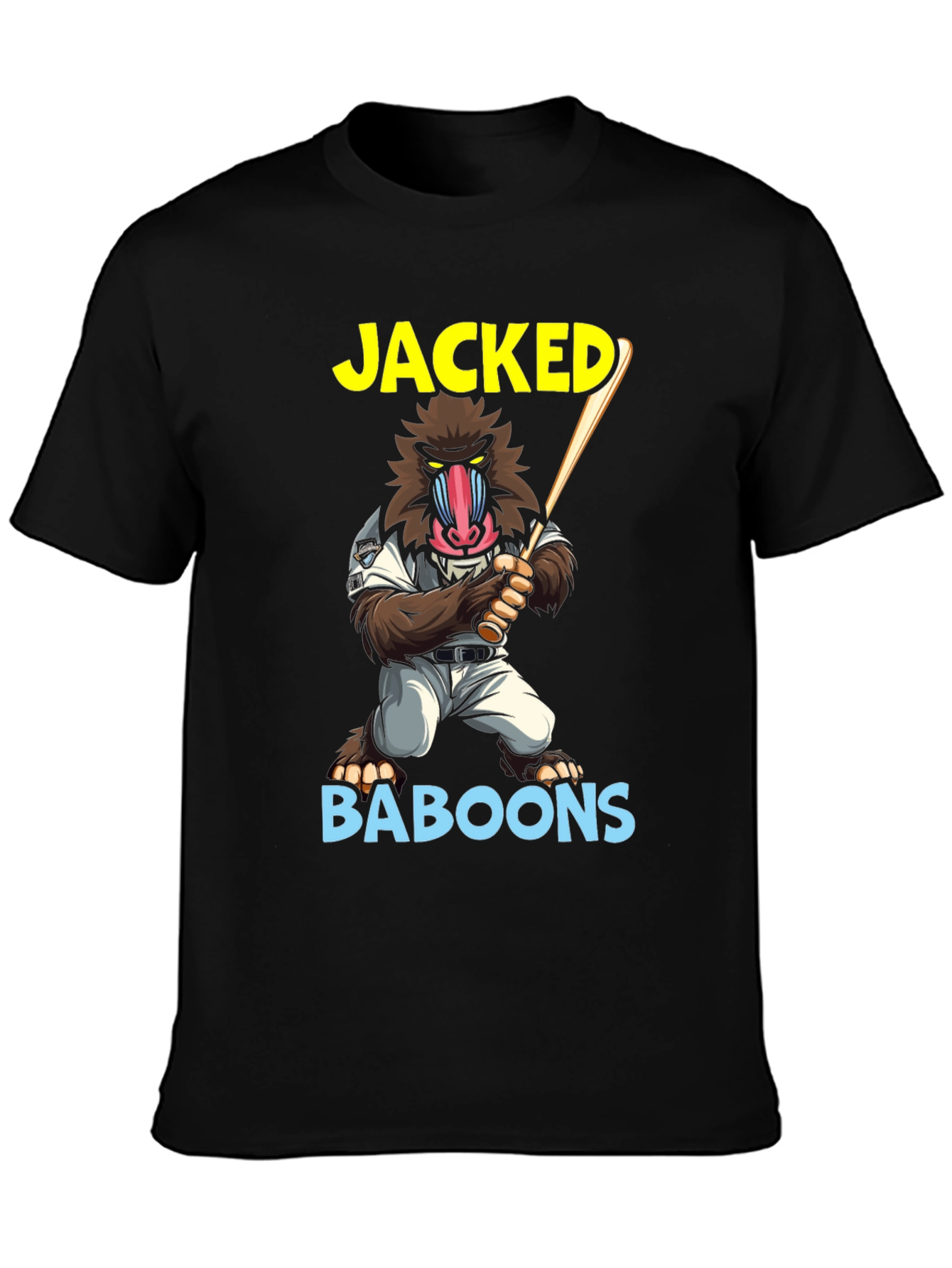 Jacked Baboons T-Shirt | Novelty Graphic Tee