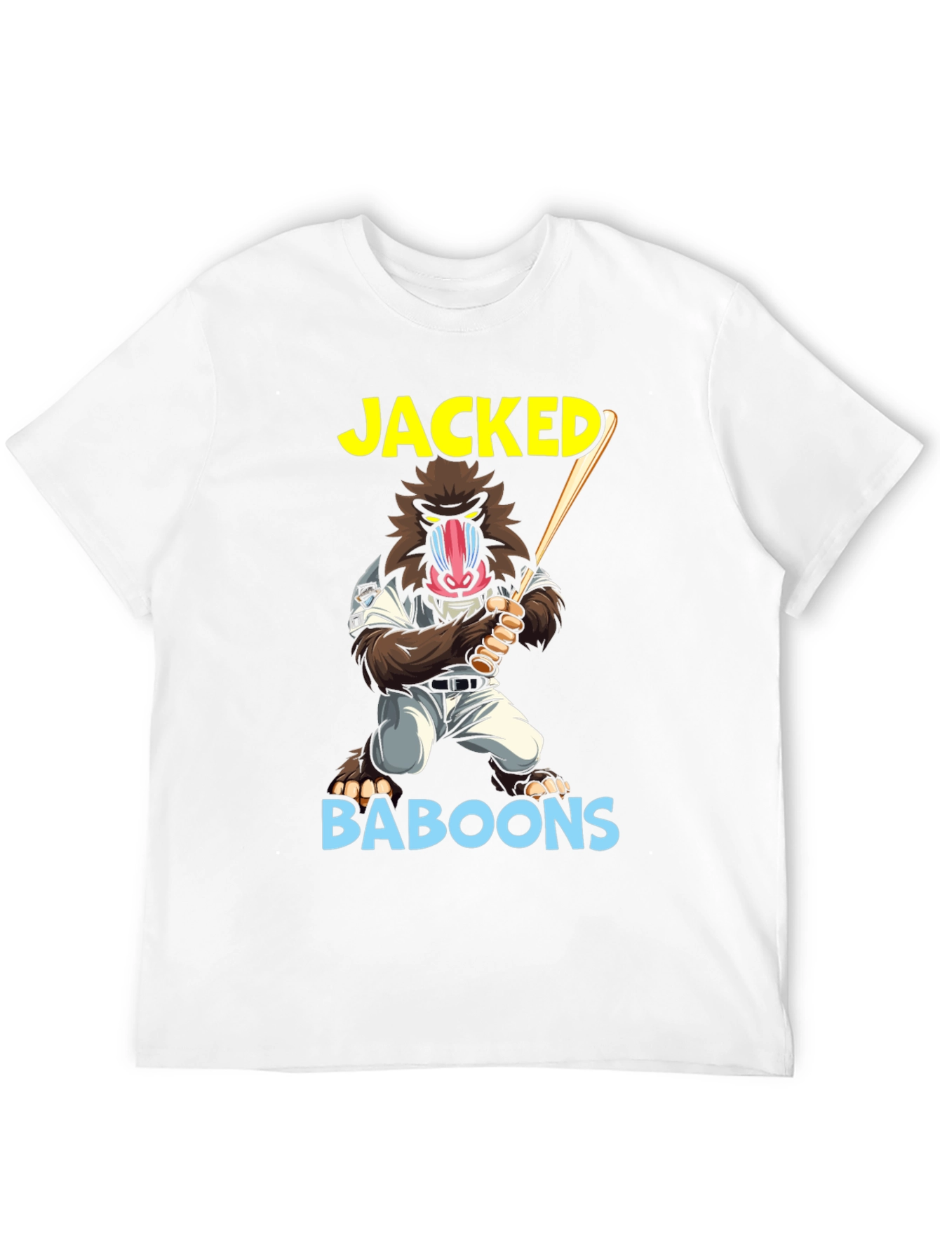 Jacked Baboons T-Shirt | Novelty Graphic Tee
