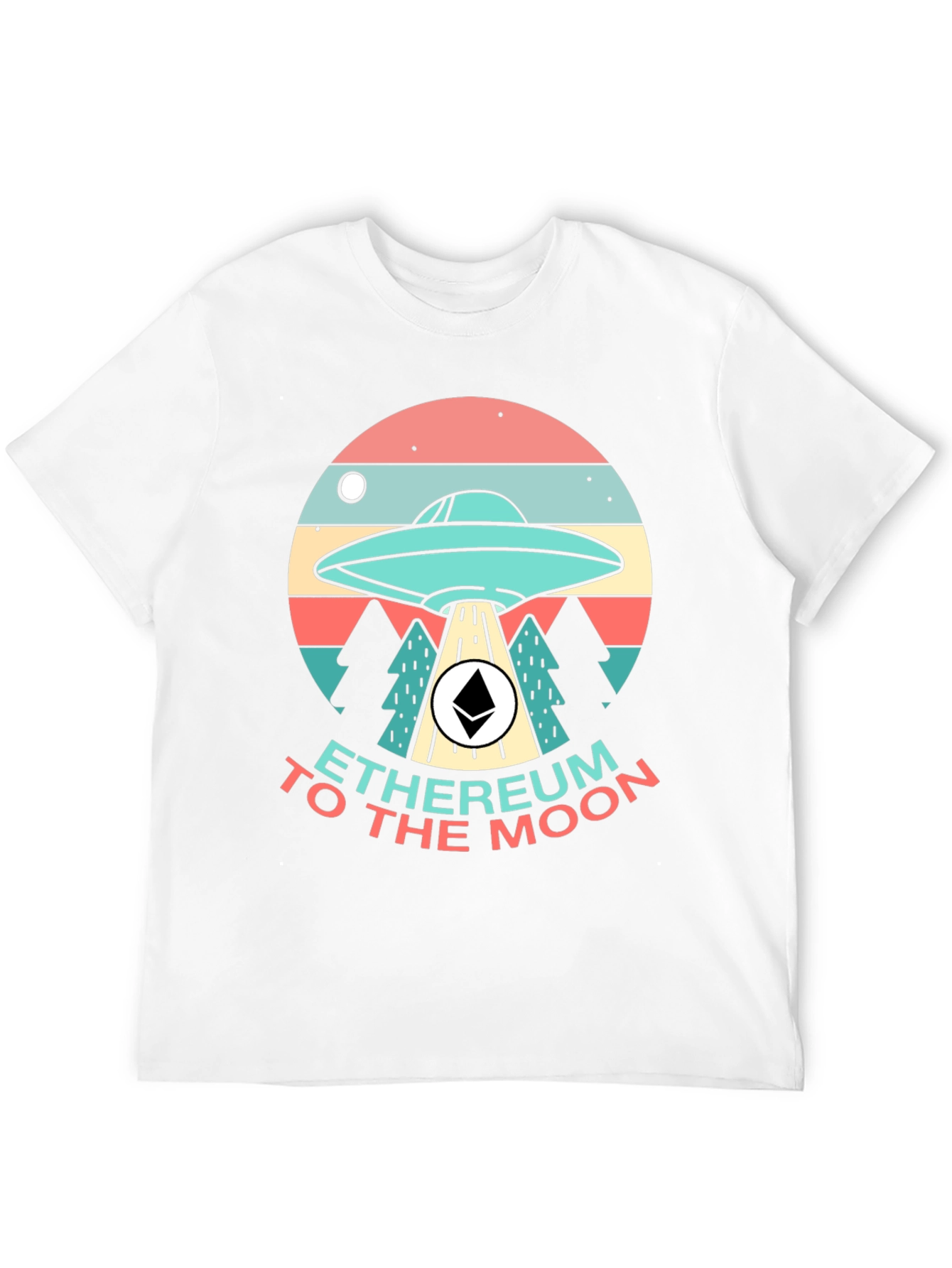 Ethereum to the Moon Graphic T-Shirt