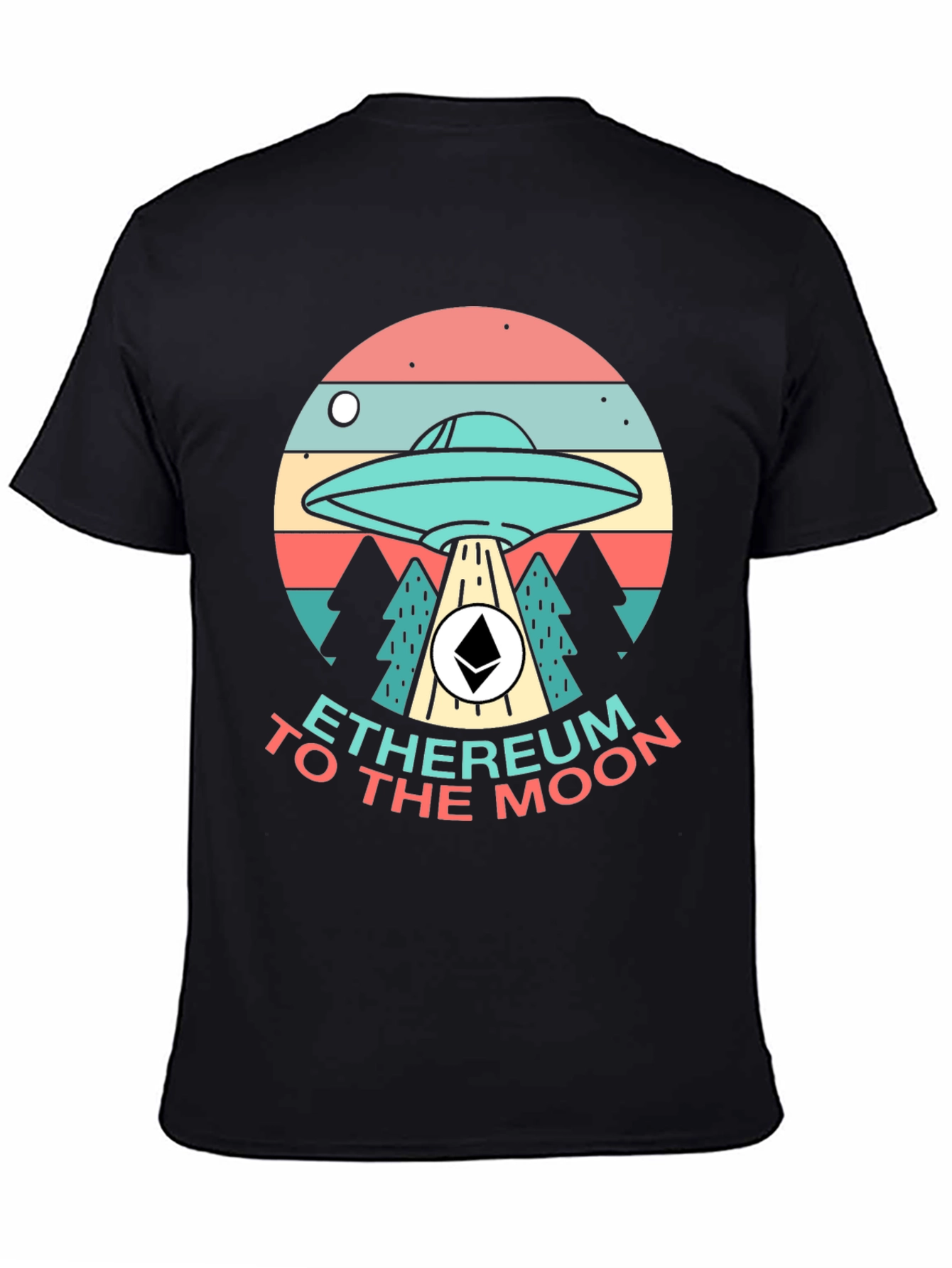 Ethereum to the Moon Graphic T-Shirt