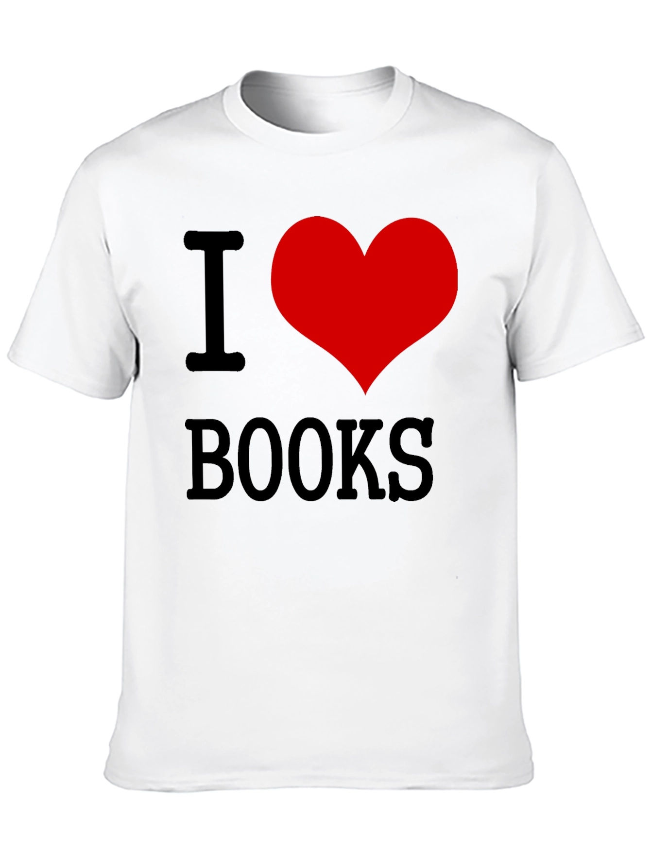 I Heart Books Graphic Tee - Black