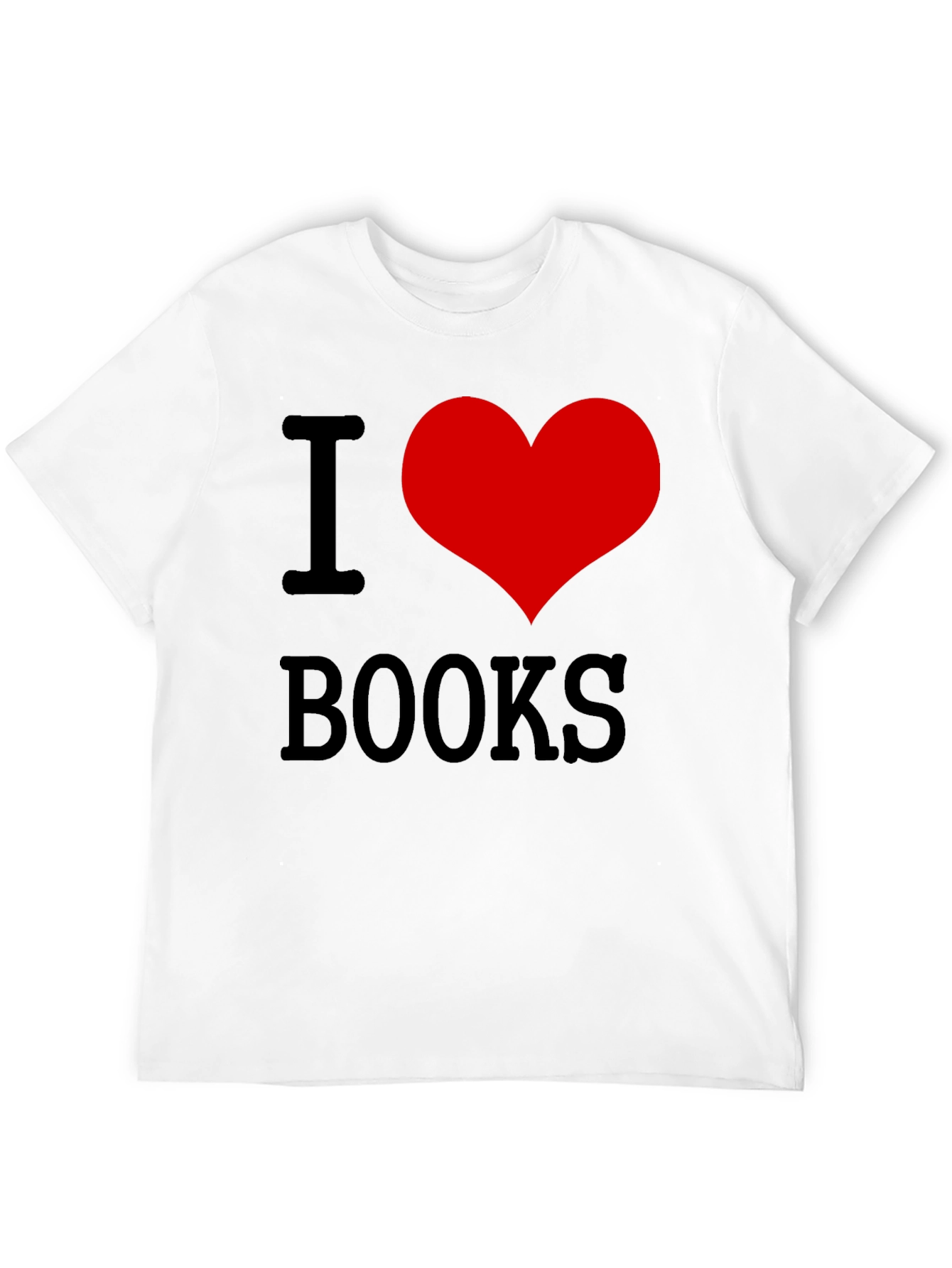 I Heart Books Graphic Tee - Black