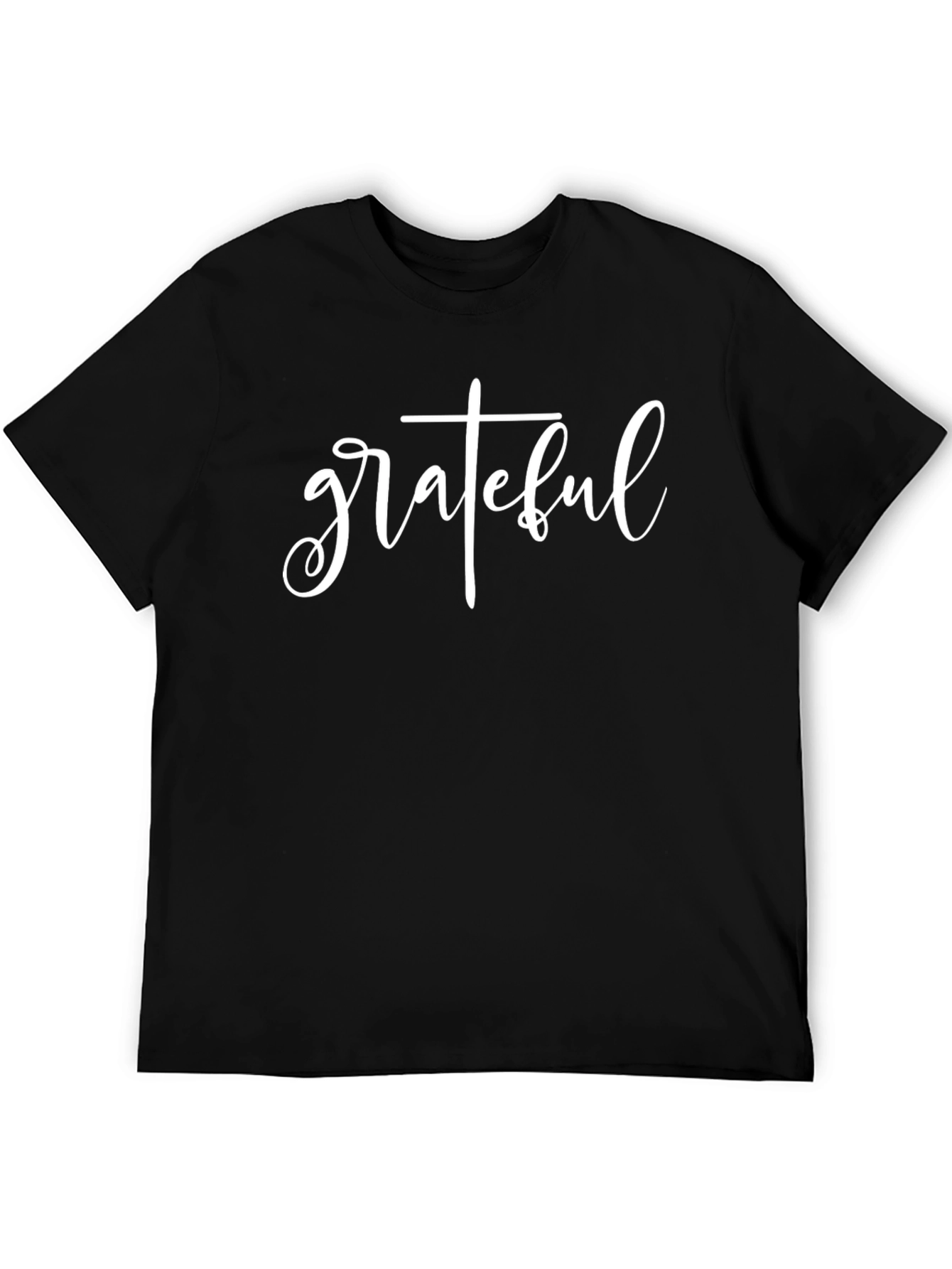 Grateful Script T-Shirt - Black