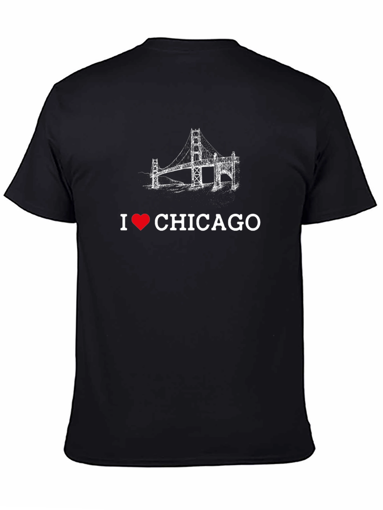 I Love Chicago Bridge Graphic Tee