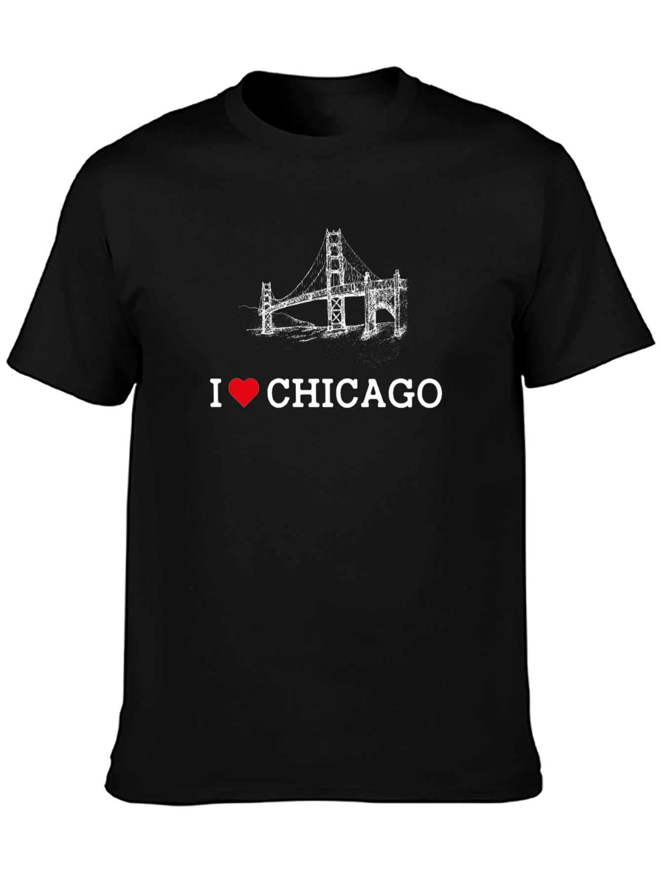 I Love Chicago Bridge Graphic Tee