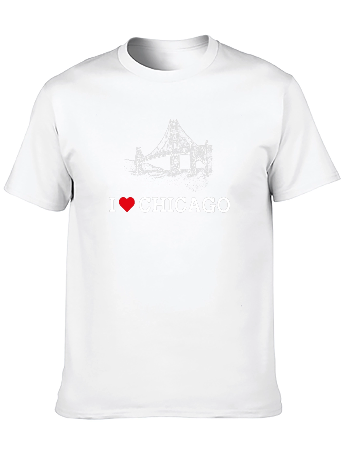 I Love Chicago Bridge Graphic Tee